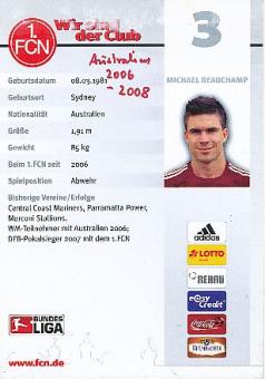 Michael Beauchamp Autogrammkarte 1 FC Nürnberg 2006/07 Original Signiert+A 64614 