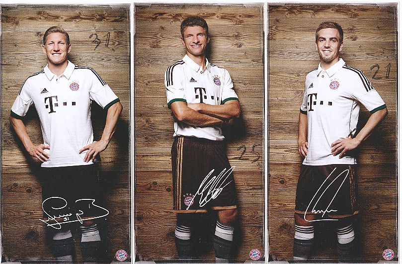 Erik ten Hag Autogrammkarte Bayern München 2013-14 Original Signiert 