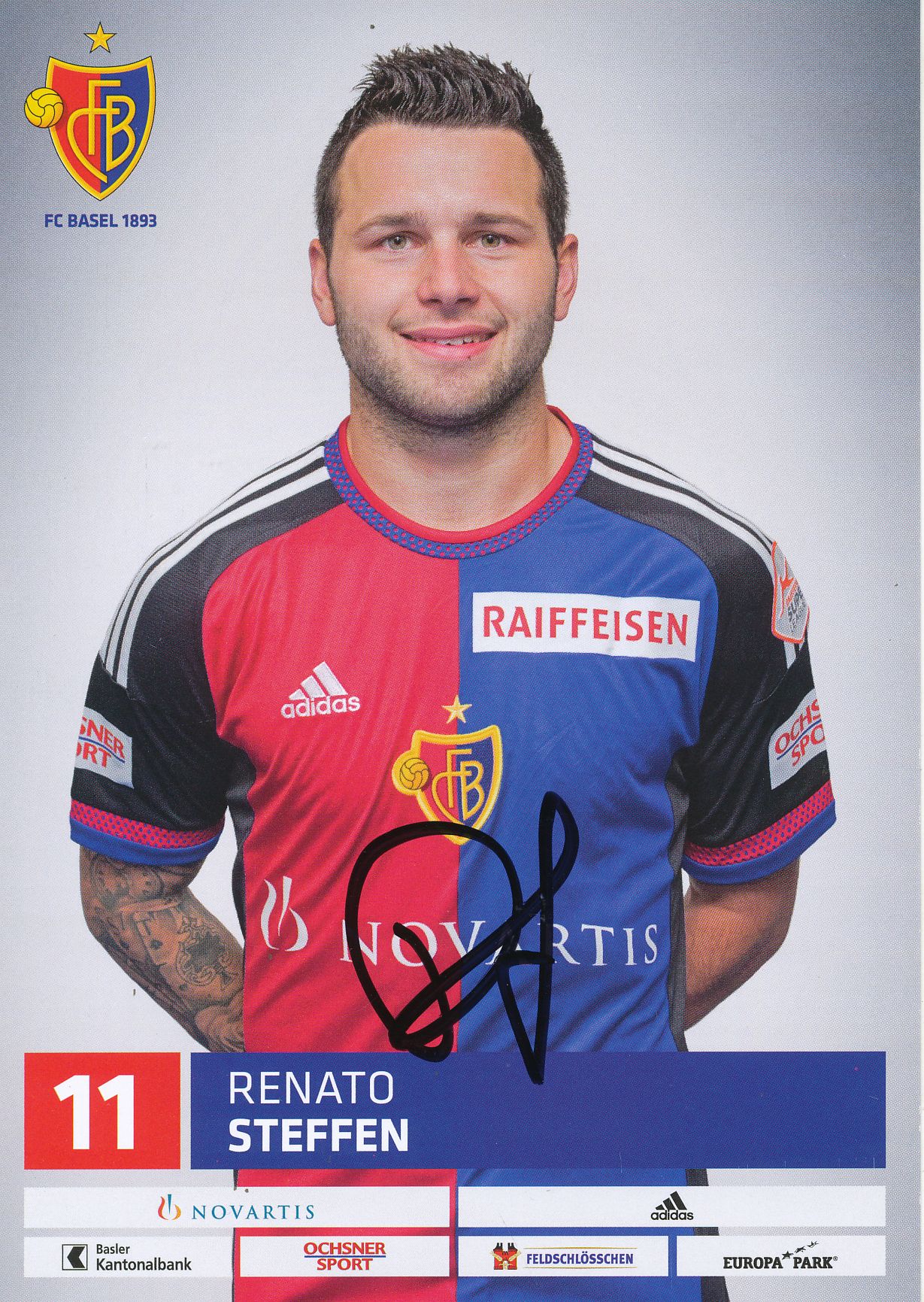 68628 Renato Steffen FC Basel original signierte Autogrammkarte 