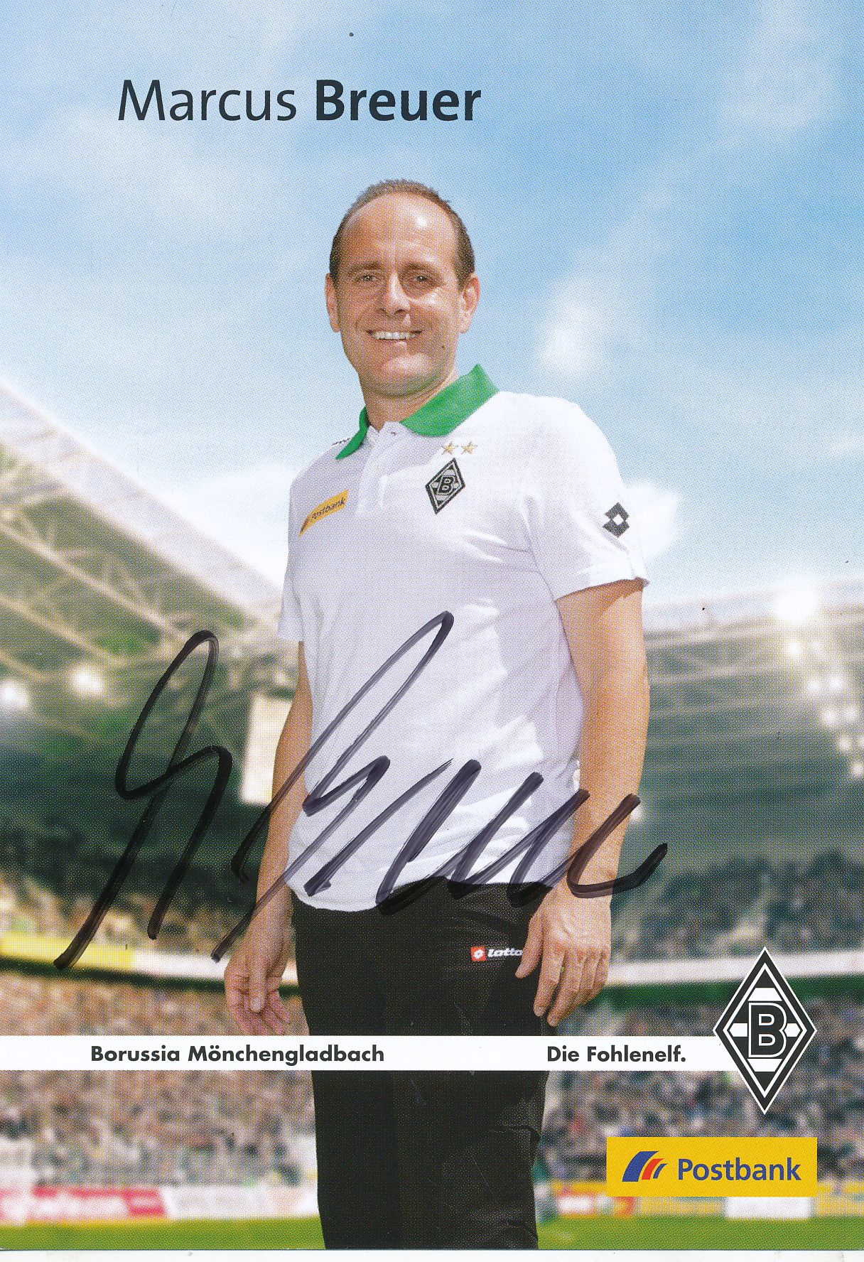 Marcus Breuer Autogrammkarte Borussia Mönchengladbach 2010-11 Original 