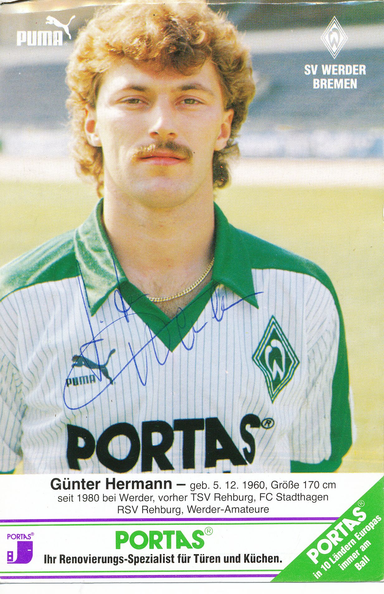 Werder Bremen Programm 1986/87 HSV Hamburger SV
