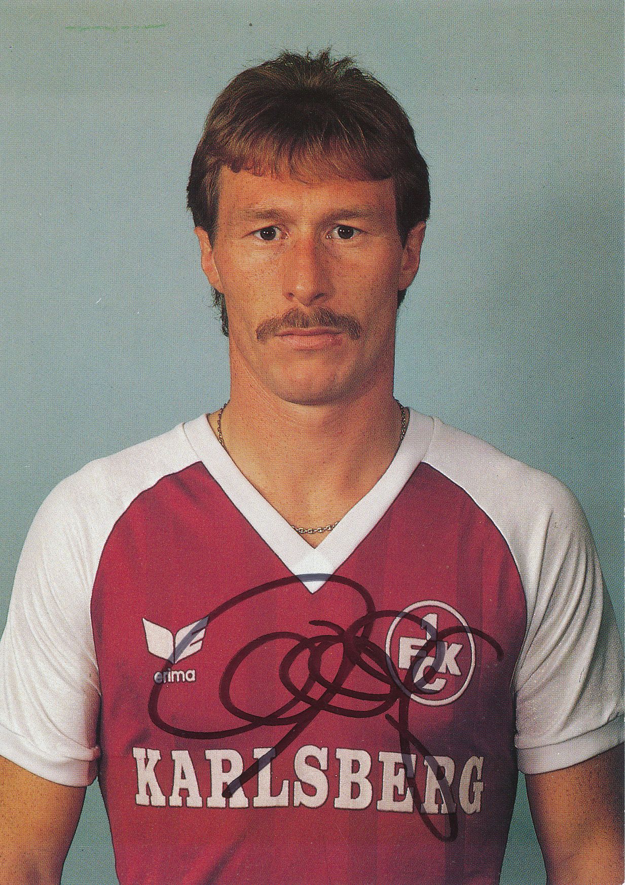 Wolfgang Wolff Autogrammkarte 1 FC Kaiserslautern 1985-86 Original Sign+A 114229 