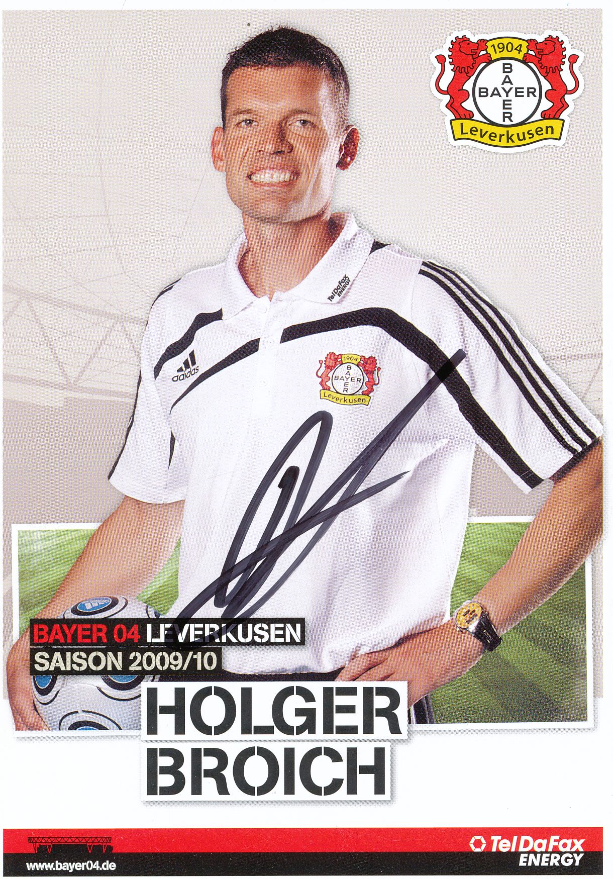 Holger Broich Autogrammkarte Bayer Leverkusen 2010-11 Original Sign+A 159854 