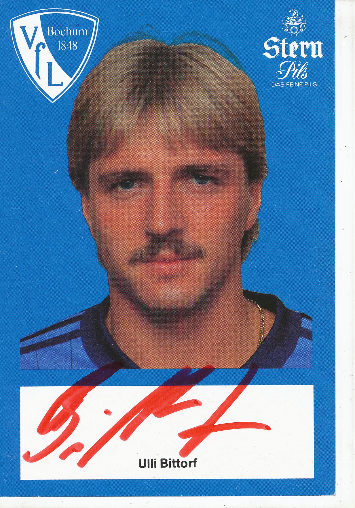 Uli Bittorf Autogrammkarte VFL Bochum 1982-83 Original Signiert+A21731 