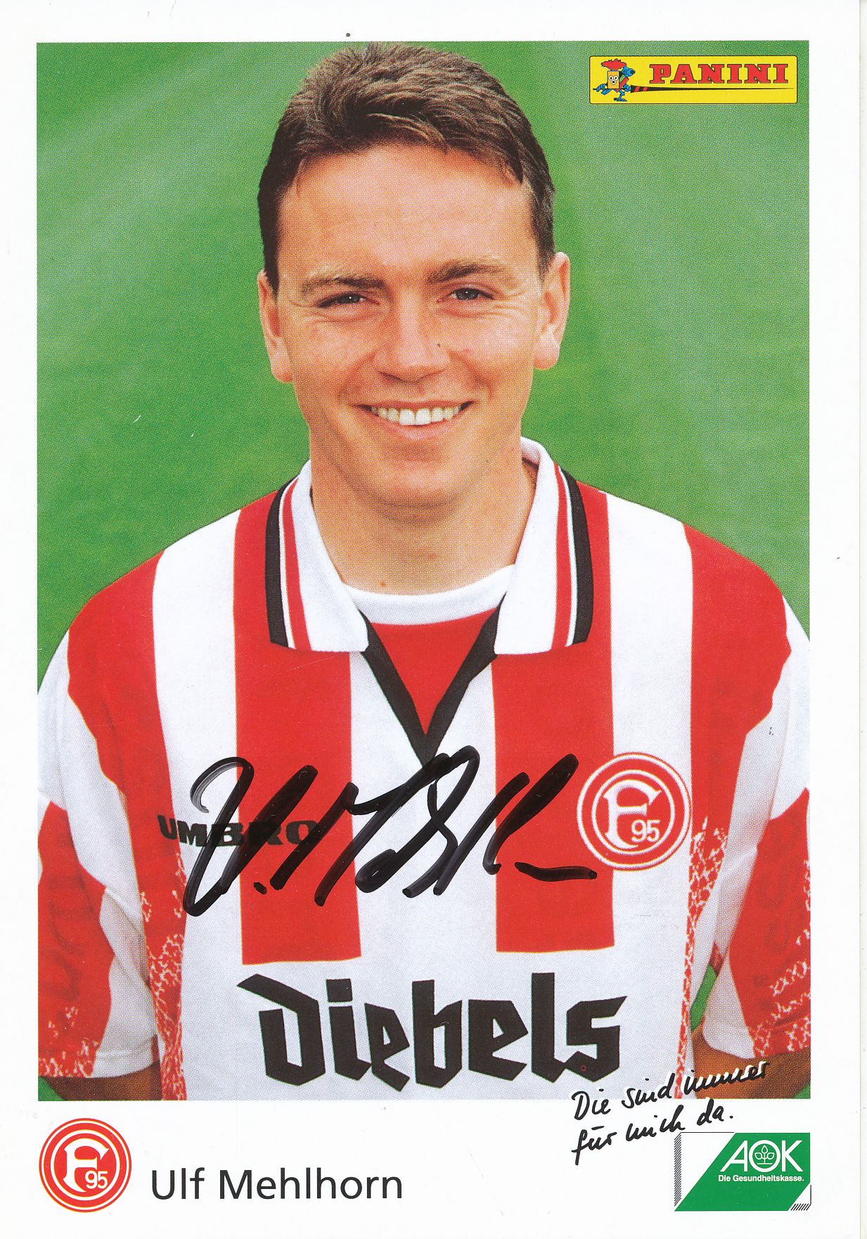 57982 Ulf Mehlhorn 95-96 Fortuna Düsseldorf original signierte Autogrammkarte 