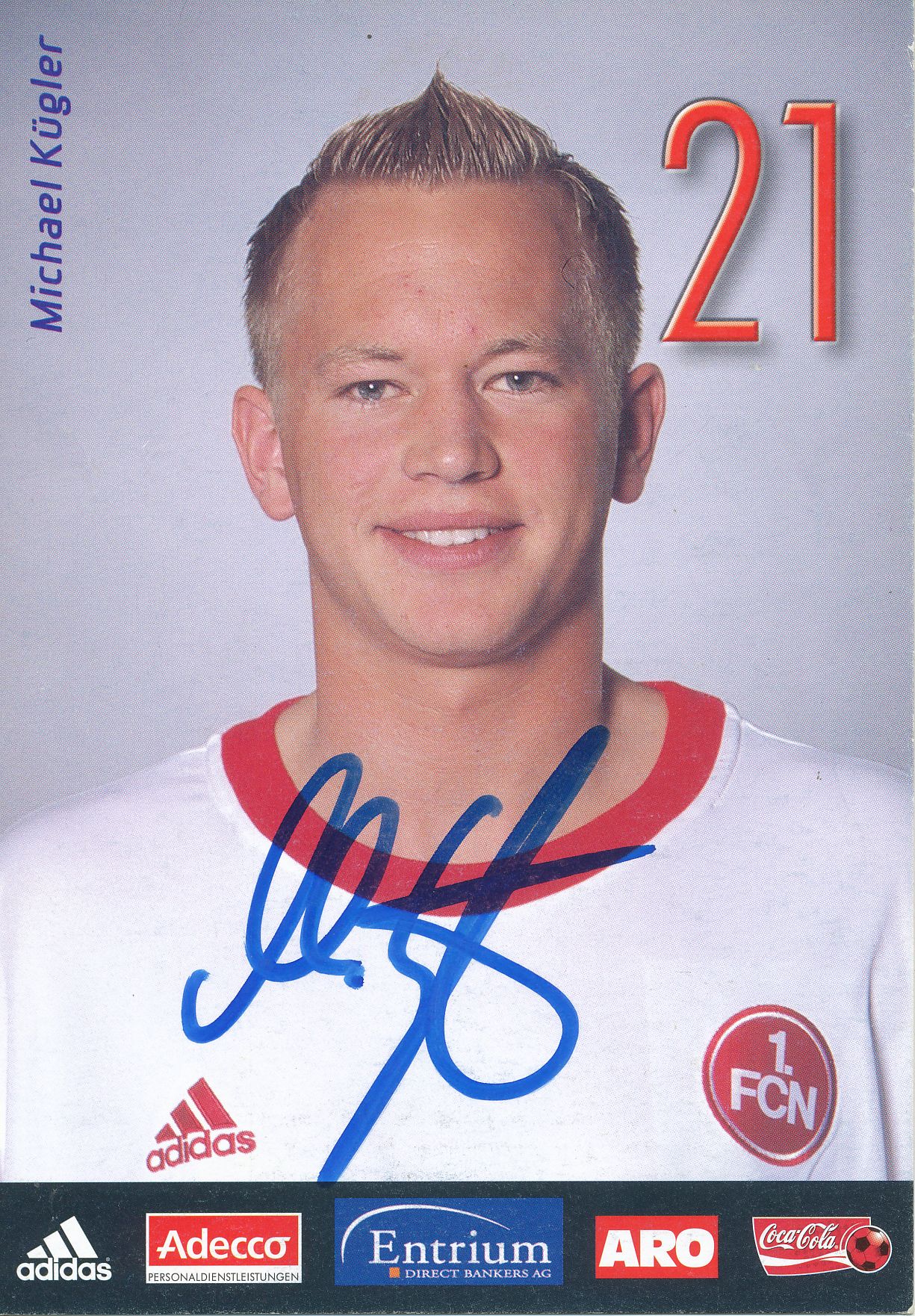 A 64530 Michael Kügler Autogrammkarte 1.FC Nürnberg 2002/03 Original Signiert