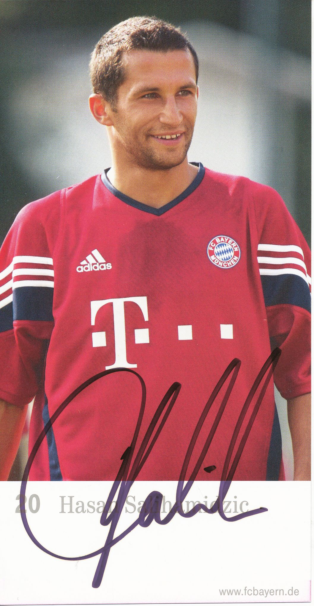 Hasan Salihamidzic Autogrammkarte Bayern München 2019-20 Original Signiert 
