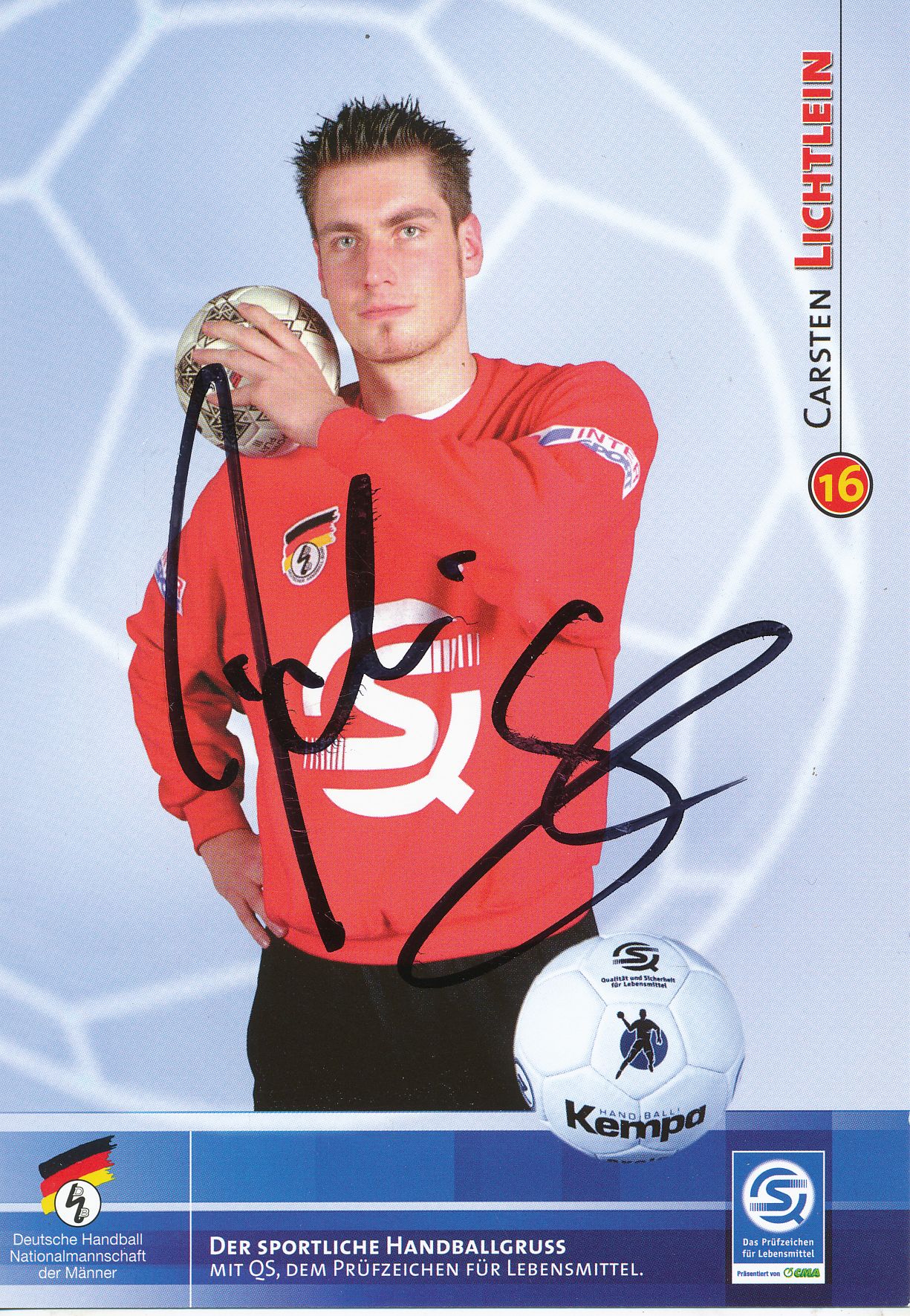 Kelocks Autogramme Carsten Lichtlein DHB Handball Autogrammkarte original signiert online kaufen