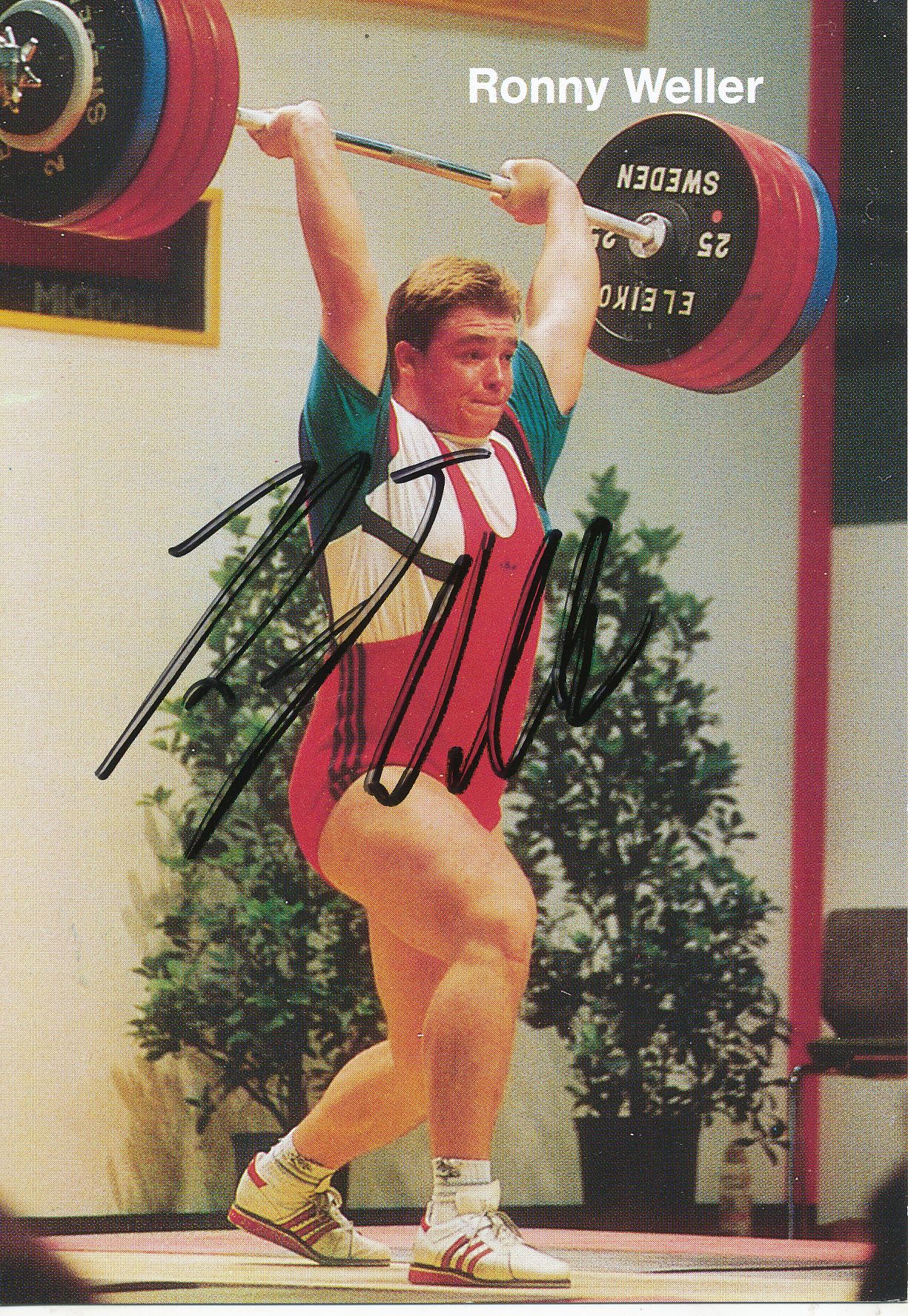 Ronny Weller Autogrammkarte Original Signiert Gewichtheben A 167082 