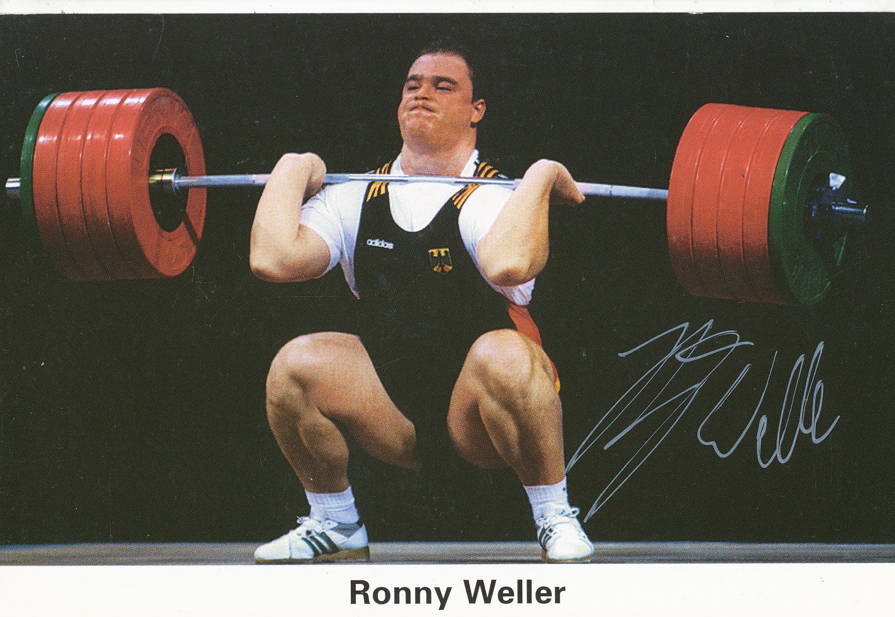 A 207875 Ronny Weller Autogrammkarte Original Signiert  Gewichtheben 