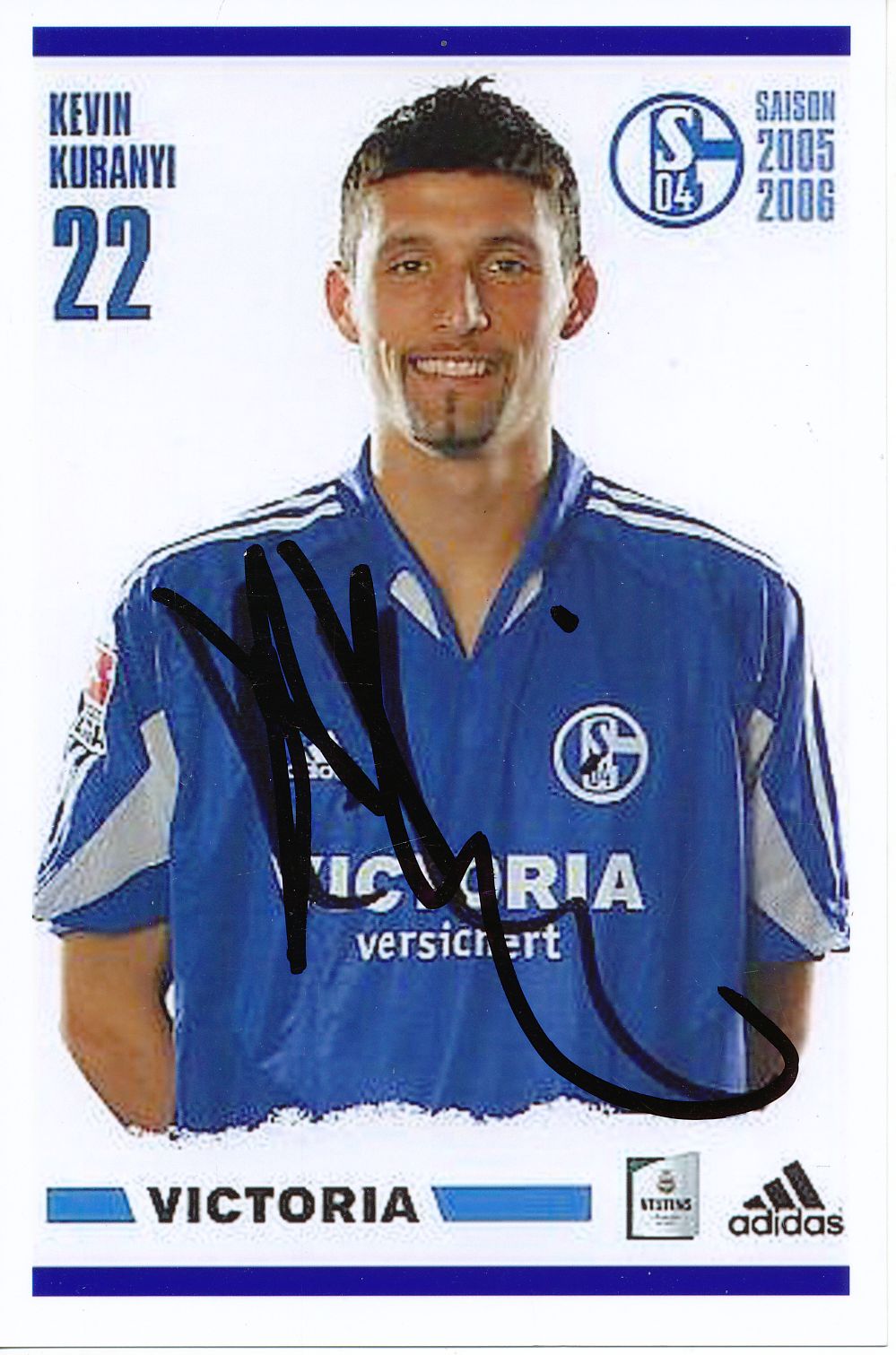 Autogrammkarte + Kevin KURANYI FC Schalke 04 Saison 2009/2010 