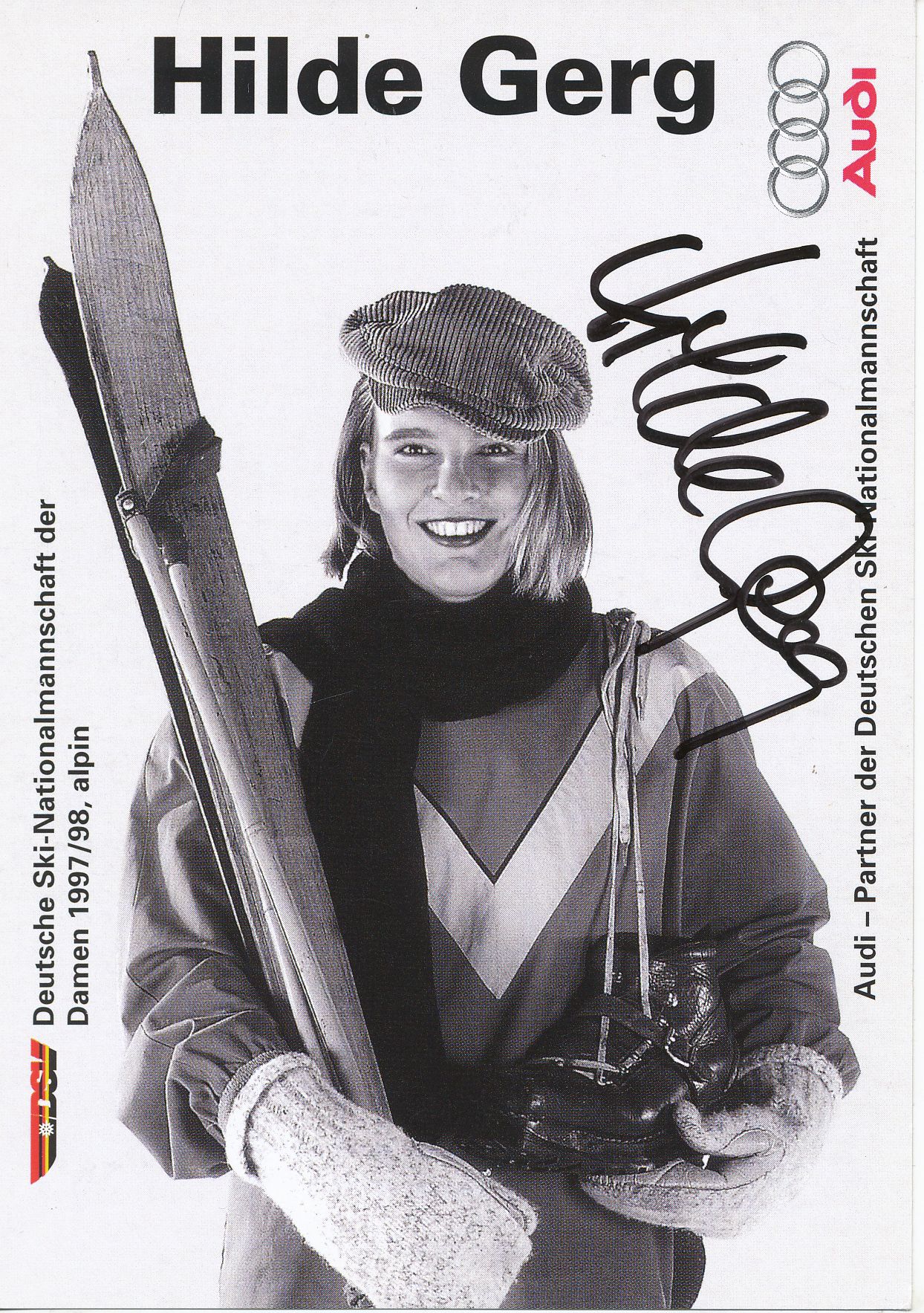 A 162522 Hilde Gerg Autogrammkarte Original Signiert Ski Alpine 