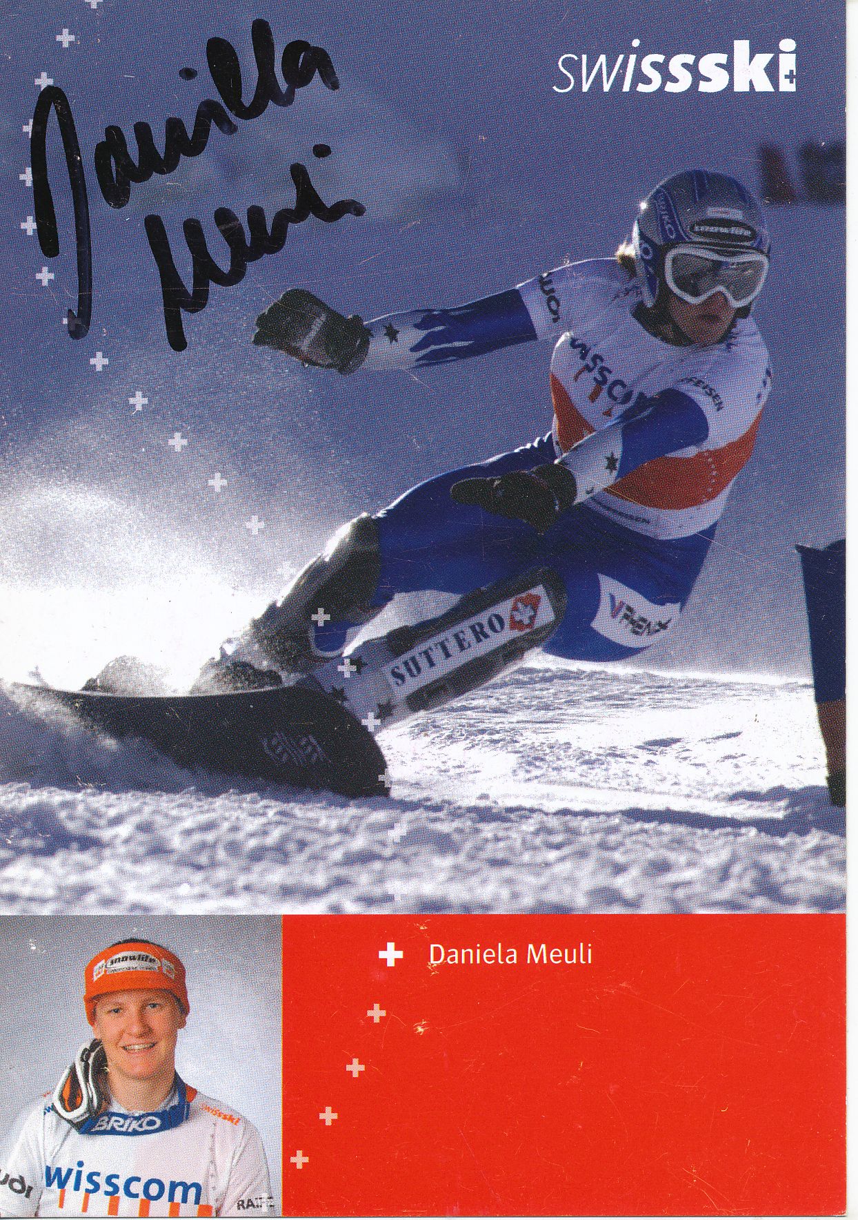 A 211323 Daniela Meuli Autogrammkarte Original Signiert Skialpin