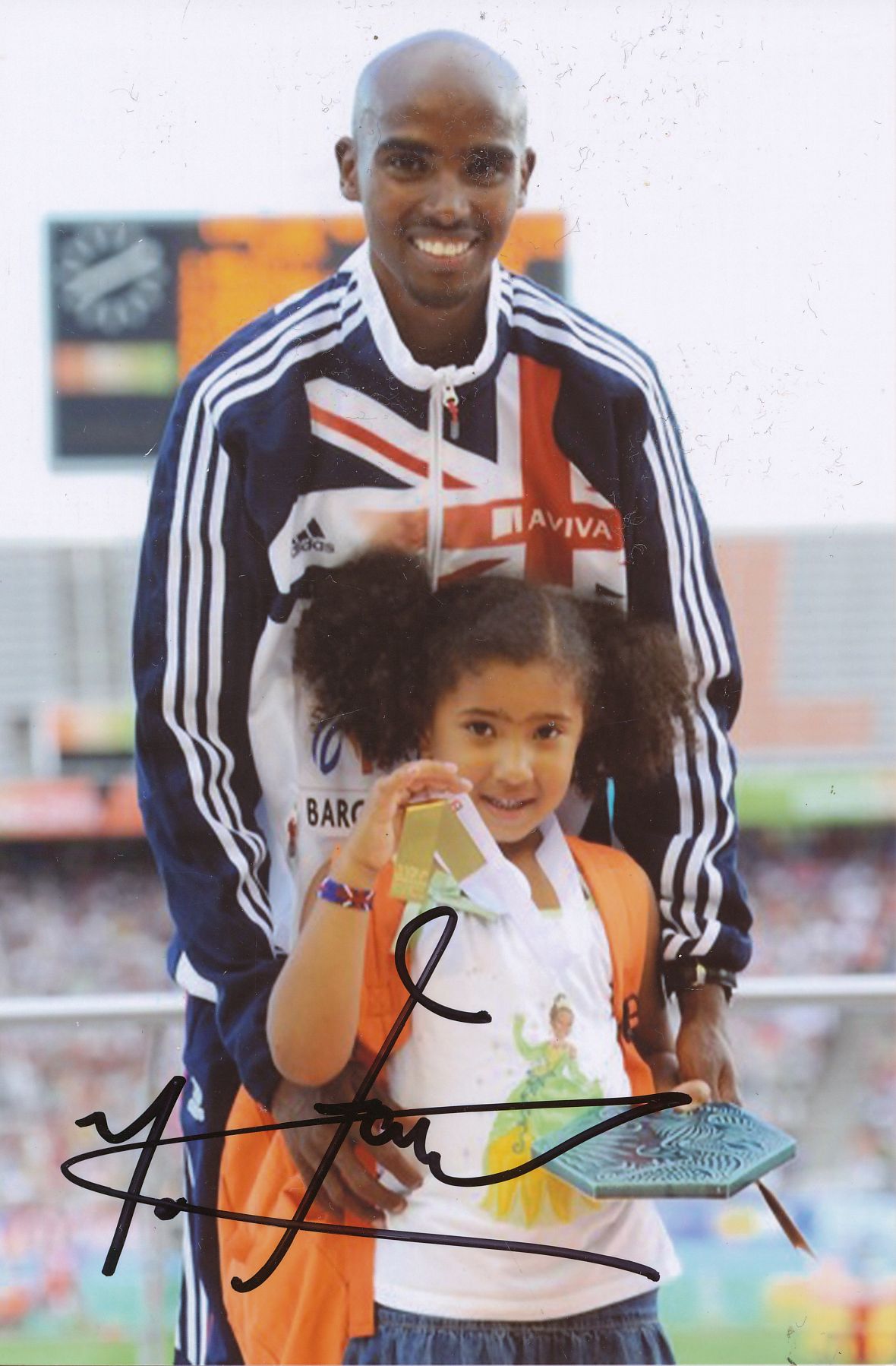 Kelocks Autogramme | Mo Farah GB 4 x Olympiasieger Leichtathletik