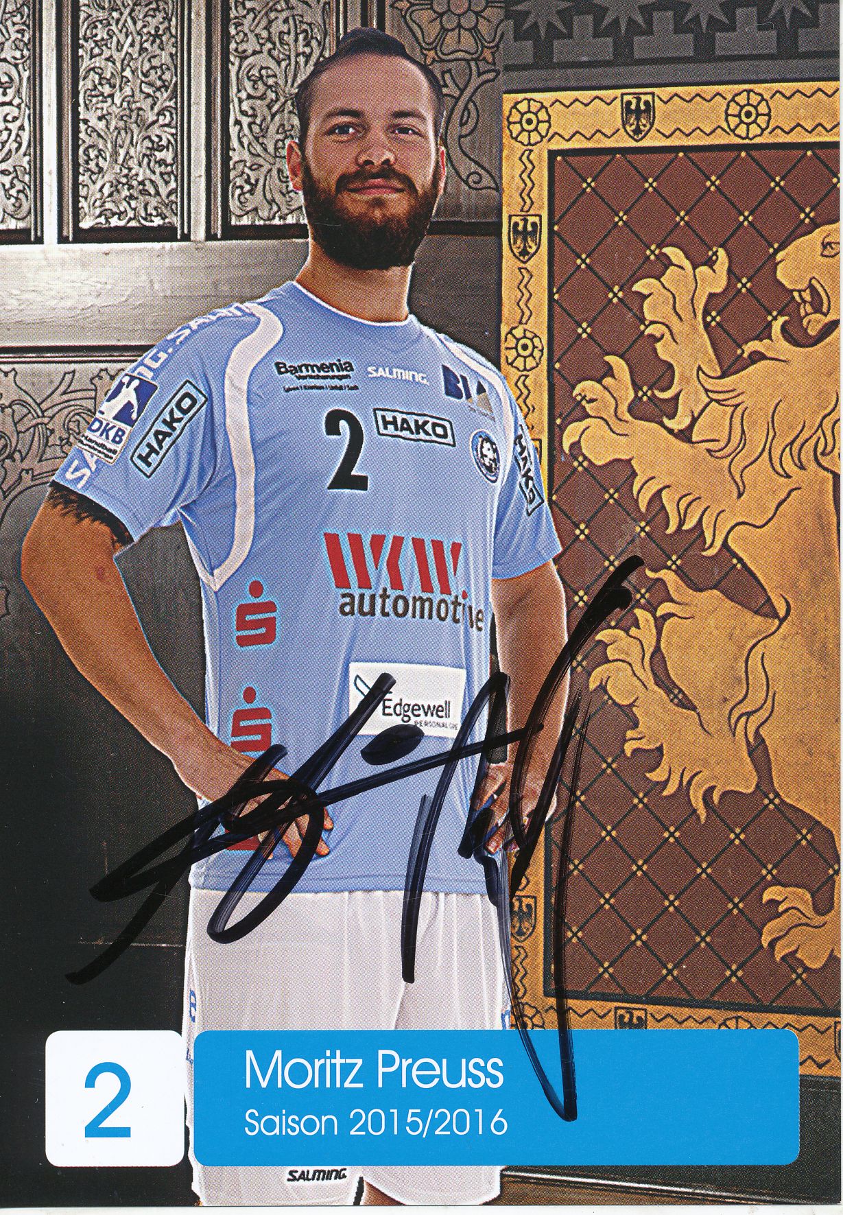 Moritz Preuss  VFL Gummersbach Handball Autogrammkarte signiert  361985 