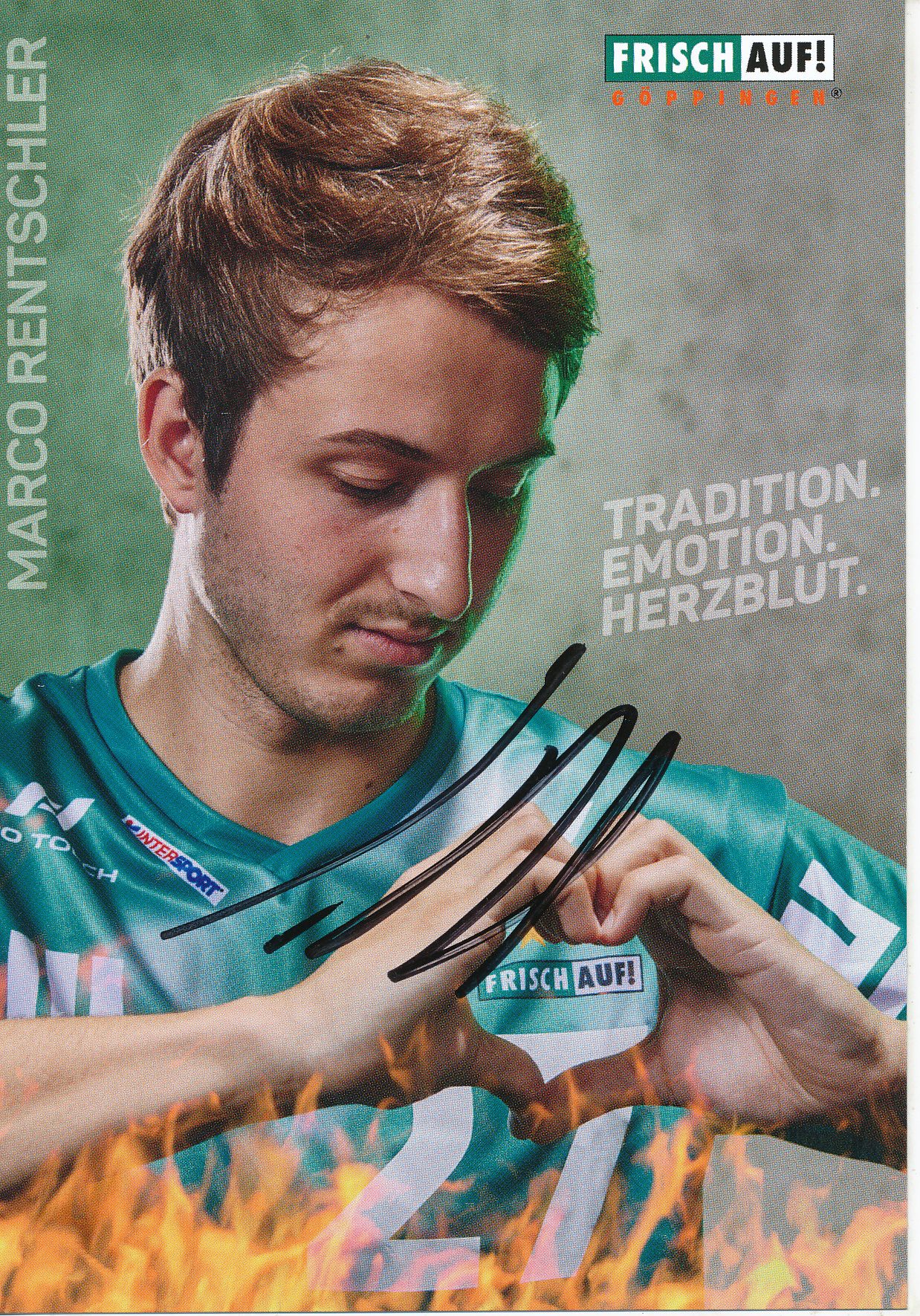 Marco Rentschler  Frisch auf Göppingen Handball Autogrammkarte signiert  362018 