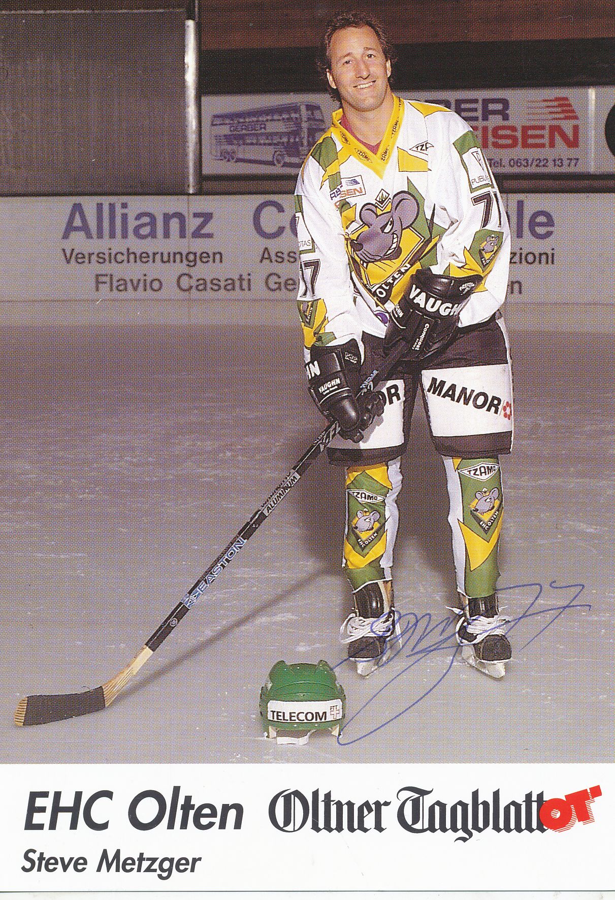 Kelocks Autogramme Steve Metzger EHC Olten Eishockey Autogrammkarte original signiert online kaufen