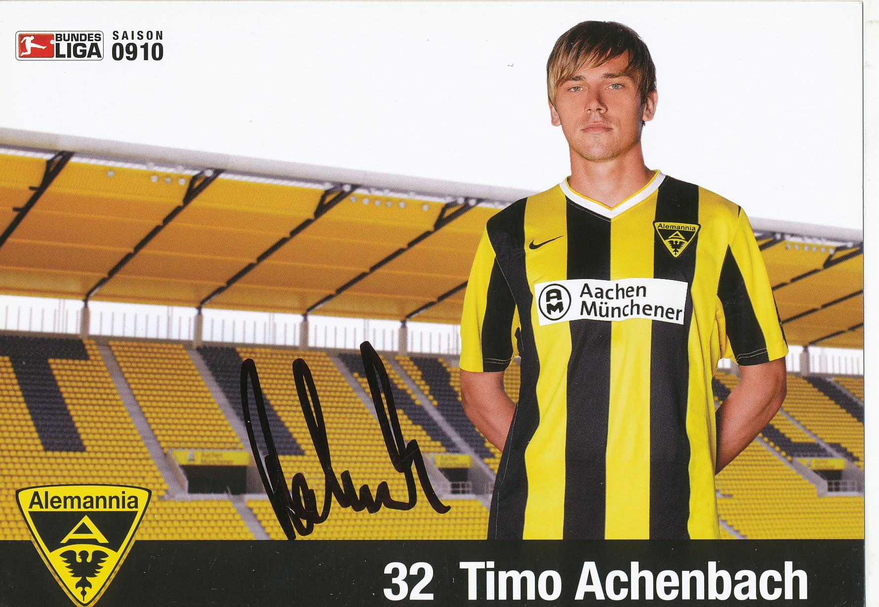 Kelocks Autogramme Timo Achenbach 2009/2010 Alemannia Aachen Fußball Autogrammkarte original signiert online kaufen
