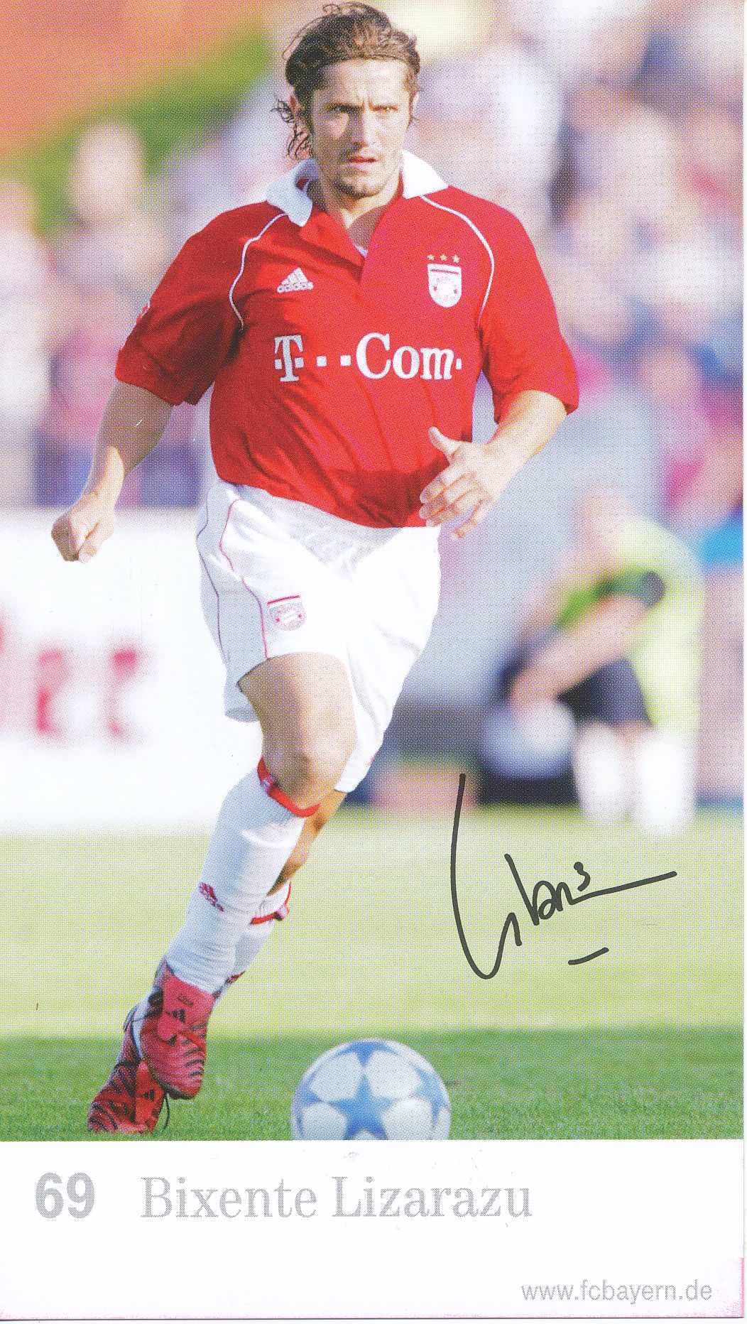 Bixente Lizarazu Autogrammkarte Bayern München 1998-99 Original Signiert 