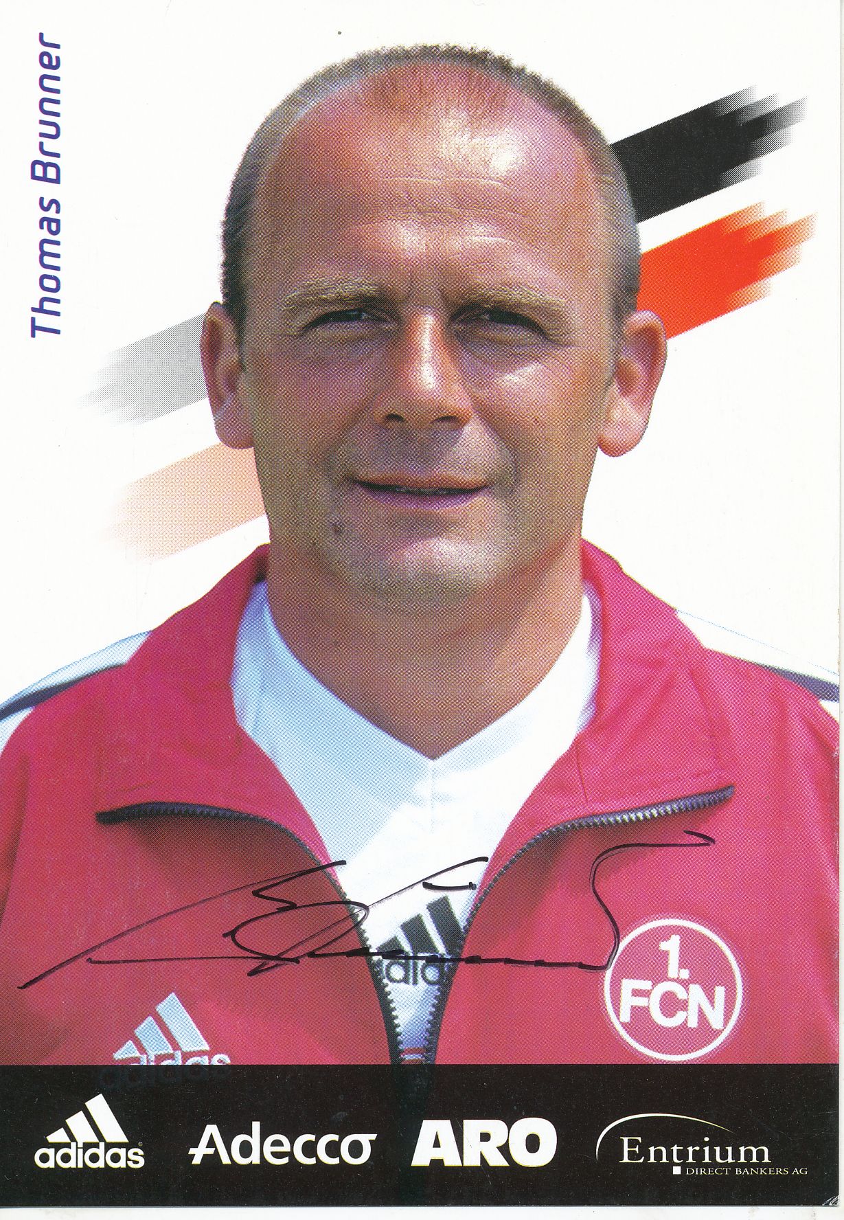Thomas Brunner  Autogrammkarte 1 FC Nürnberg 1996-97  Original Signiert 