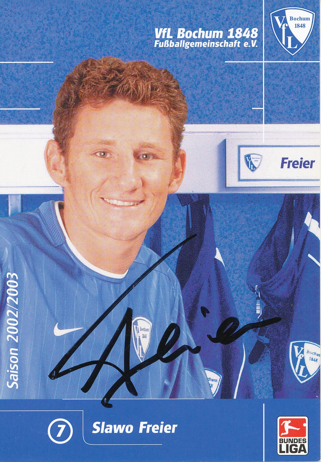 Slawo Freier Autogrammkarte VFL Bochum 2009-10 2.Karte Original Signiert 