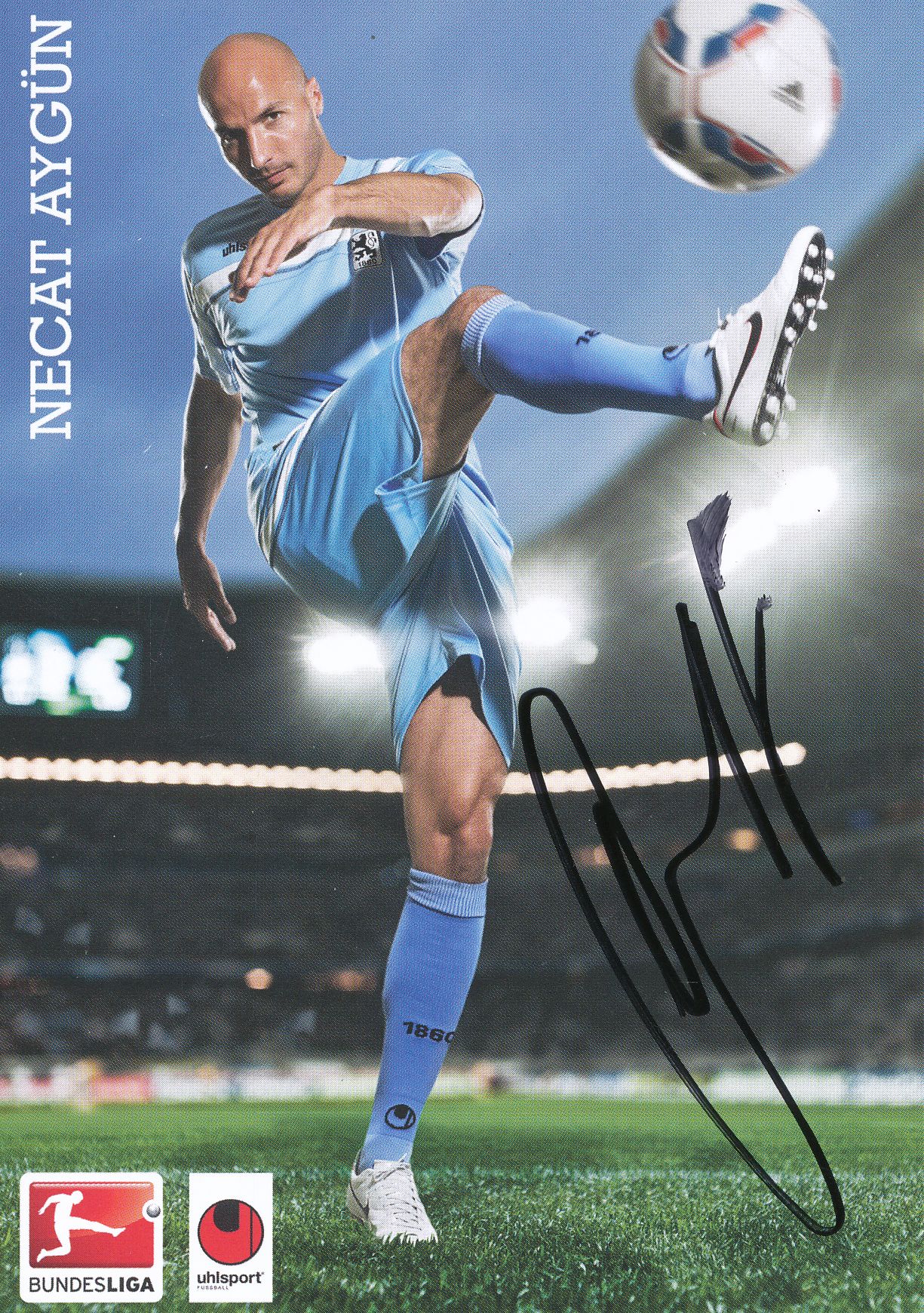 Necat Aygün Autogrammkarte TSV 1860 München 2011-12 Original Signiert 