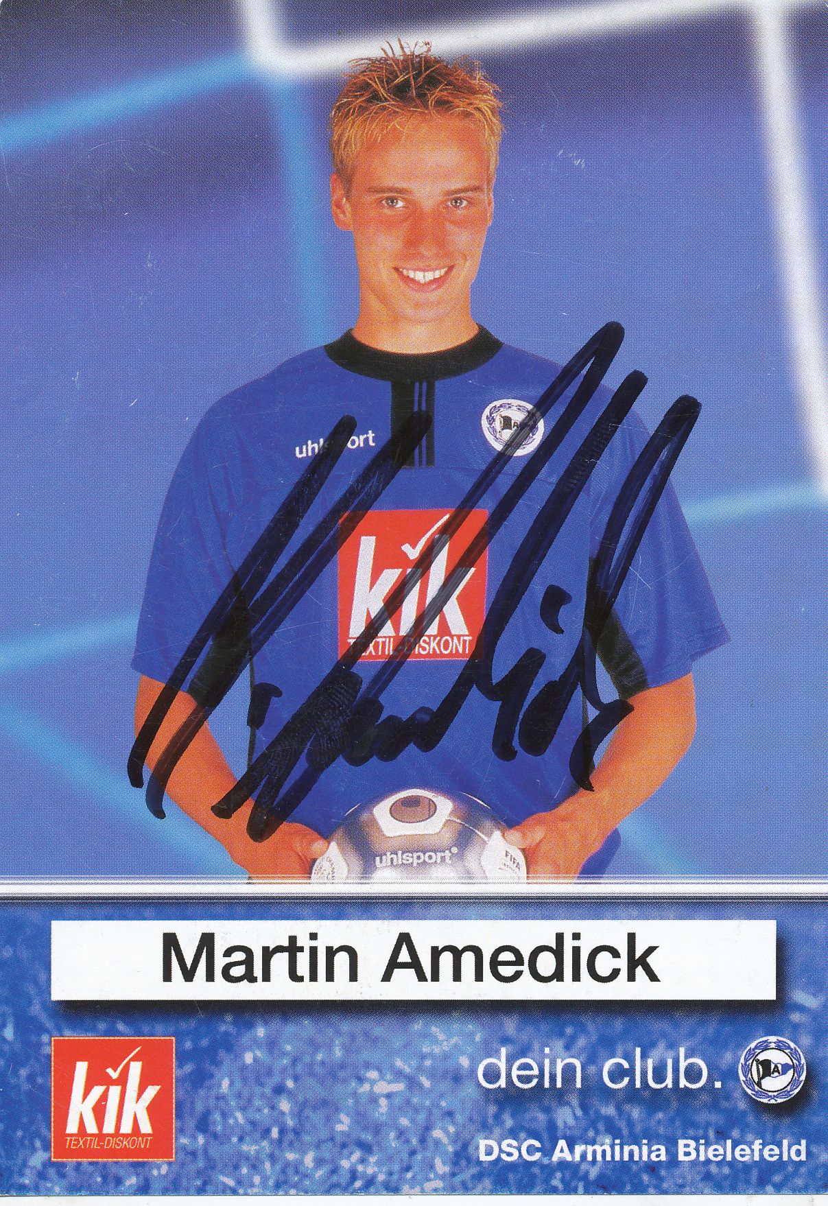 Martin Amedick Autogrammkarte Arminia Bielefeld 2002-03 Original Sign+A 149462 