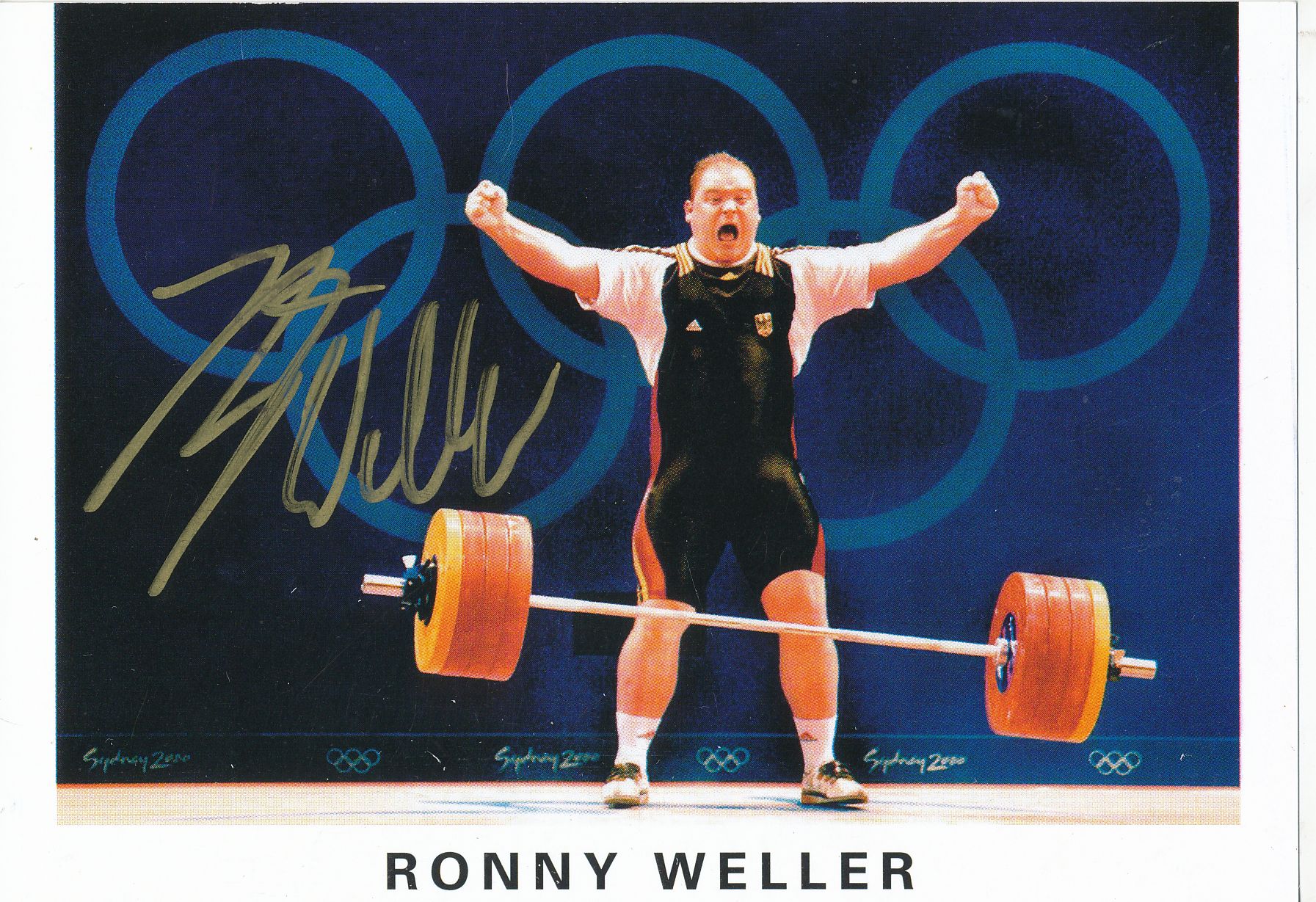 A 207875 Ronny Weller Autogrammkarte Original Signiert  Gewichtheben 
