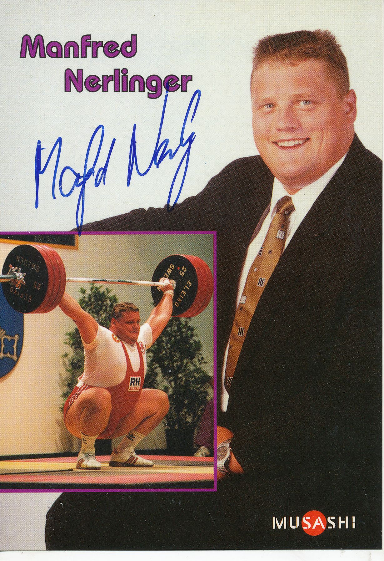 Kelocks Autogramme Manfred Nerlinger Gewichtheben Autogrammkarte original signiert online kaufen