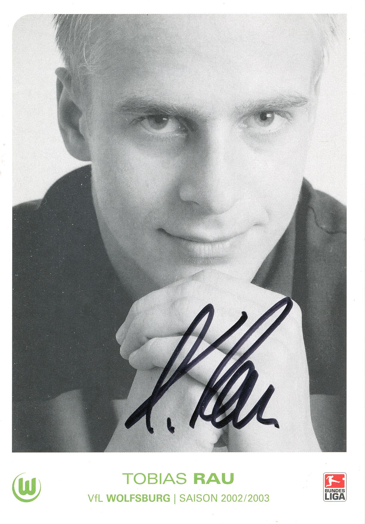 Tobias Rau DFB Autogrammkarte 2002 ohne Unterschrift 