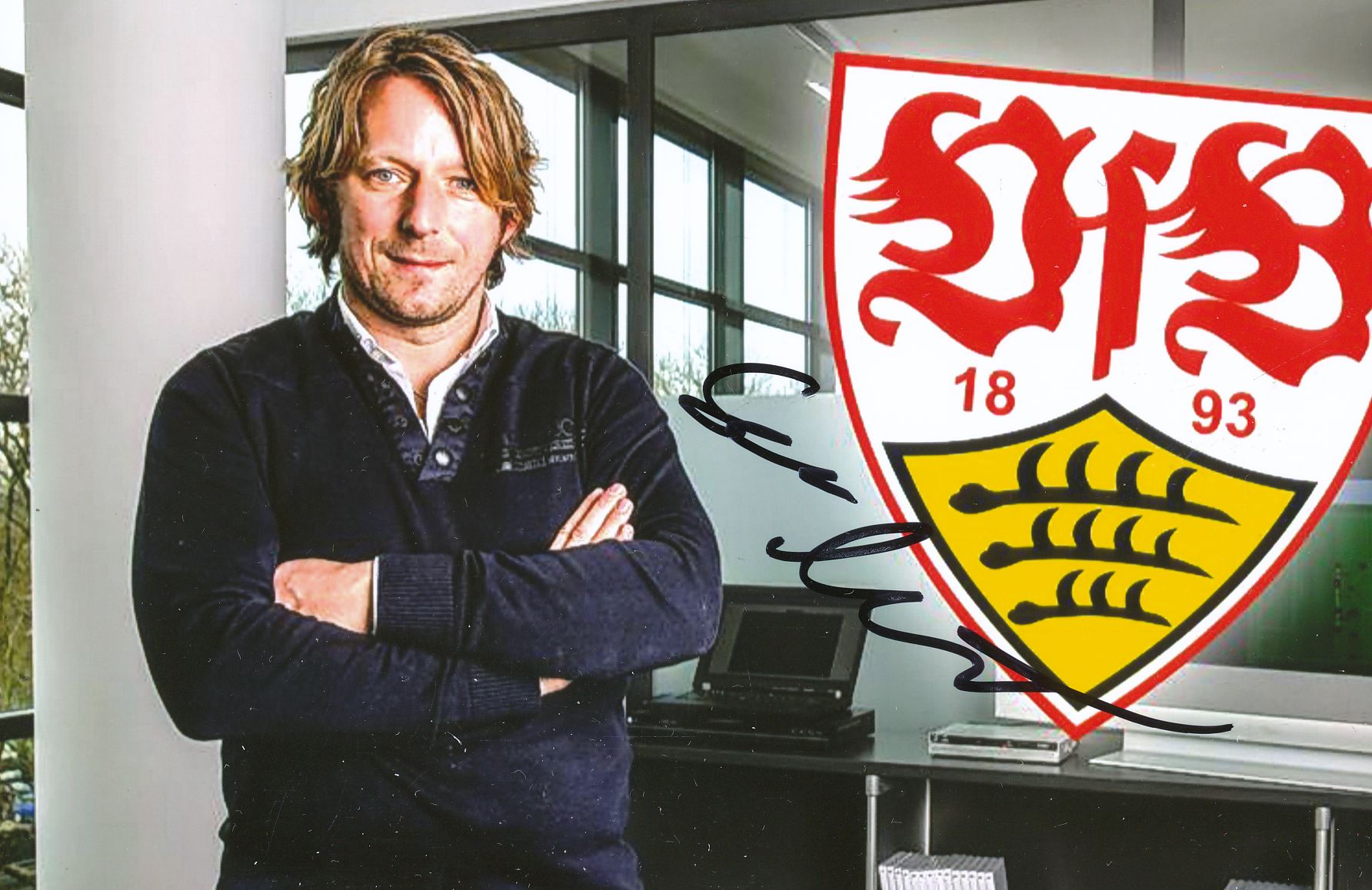 Sven Mislintat AK VfB Stuttgart Autogrammkarte 2019-20 original signiert