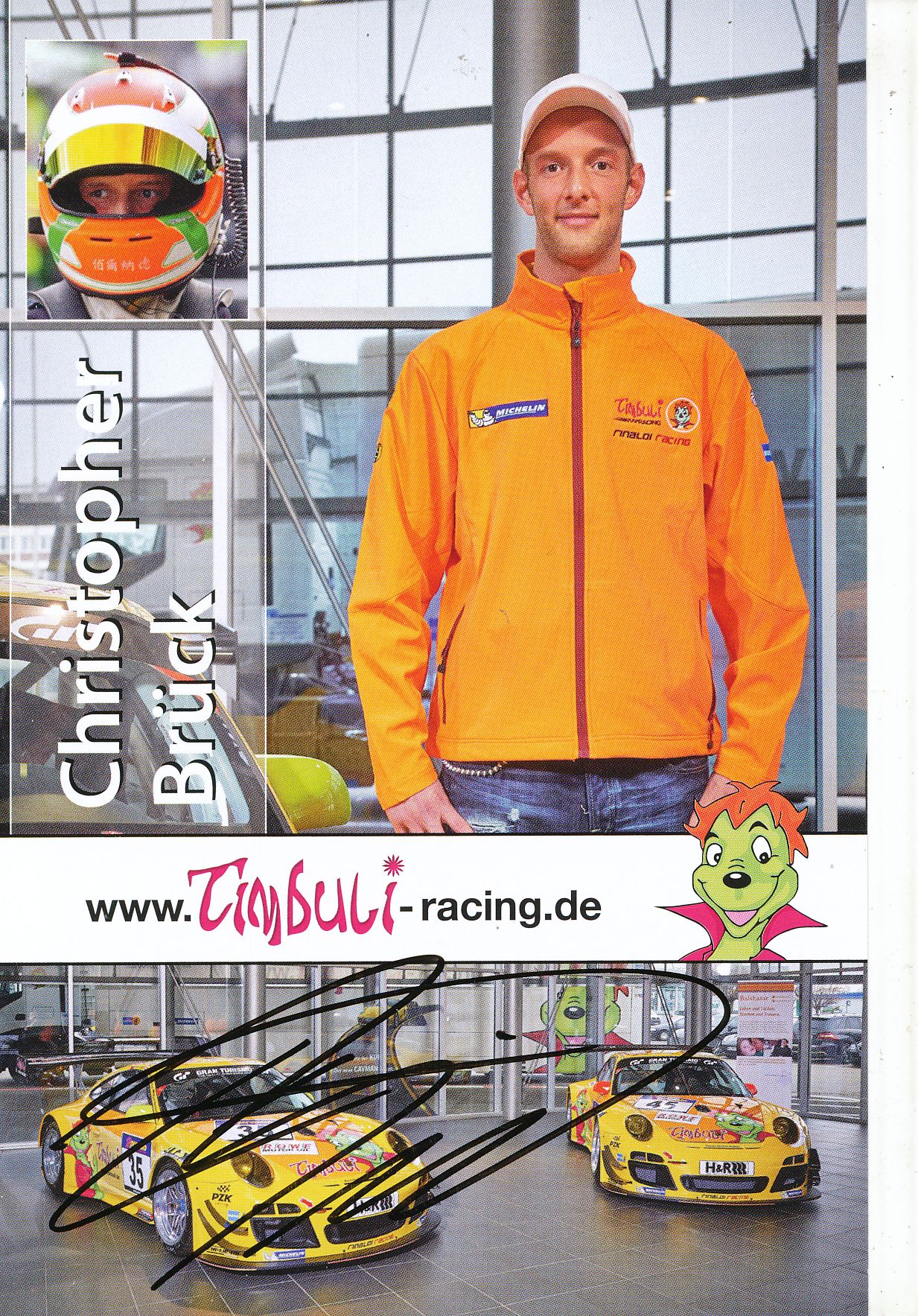 Christopher Brück Autogrammkarte Original Signiert Motorsport A 210876 