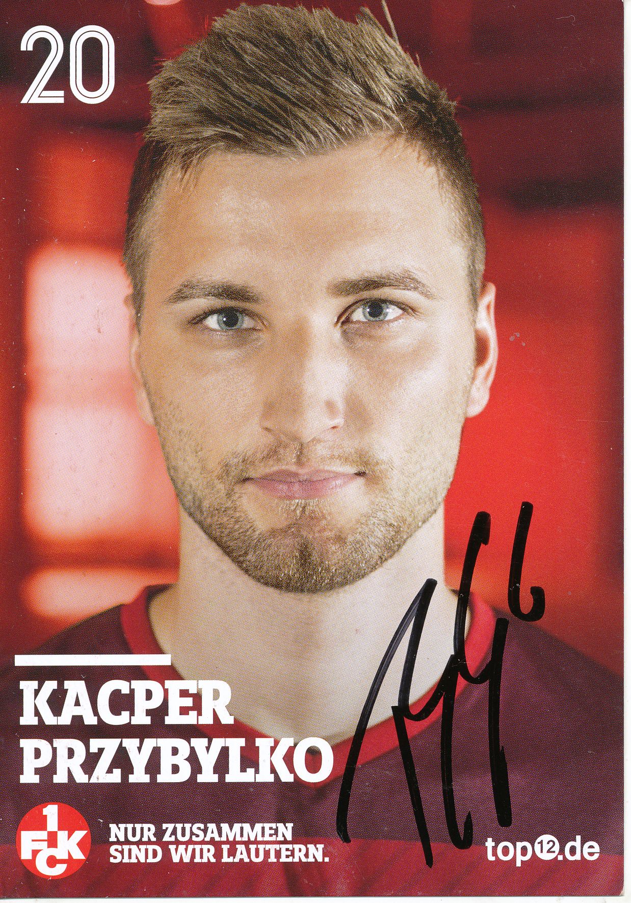 71013 Kacper Przybylko 1.FC Kaiserslautern original signierte Autogrammkarte