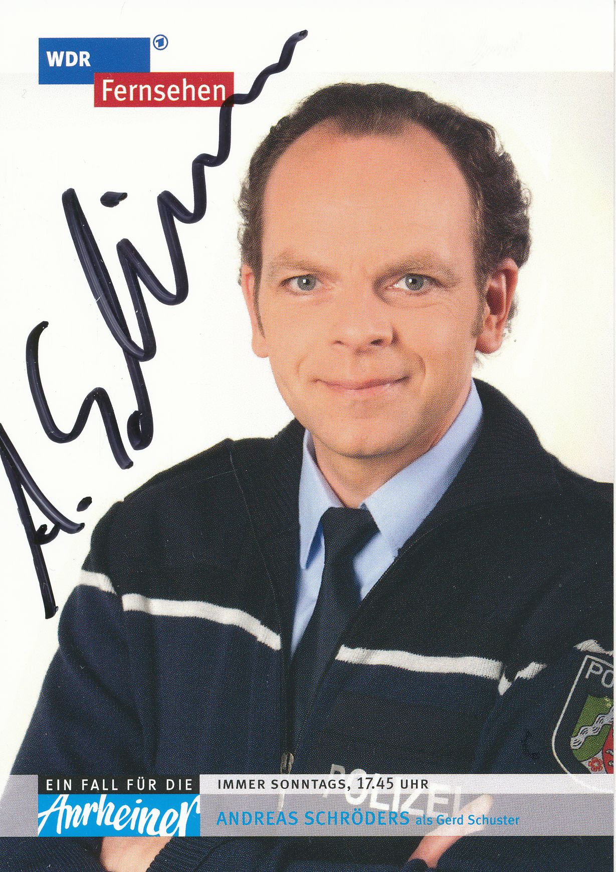 Andreas Schröders   Die Anrheiner  TV  Serien Autogrammkarte signiert 343352 