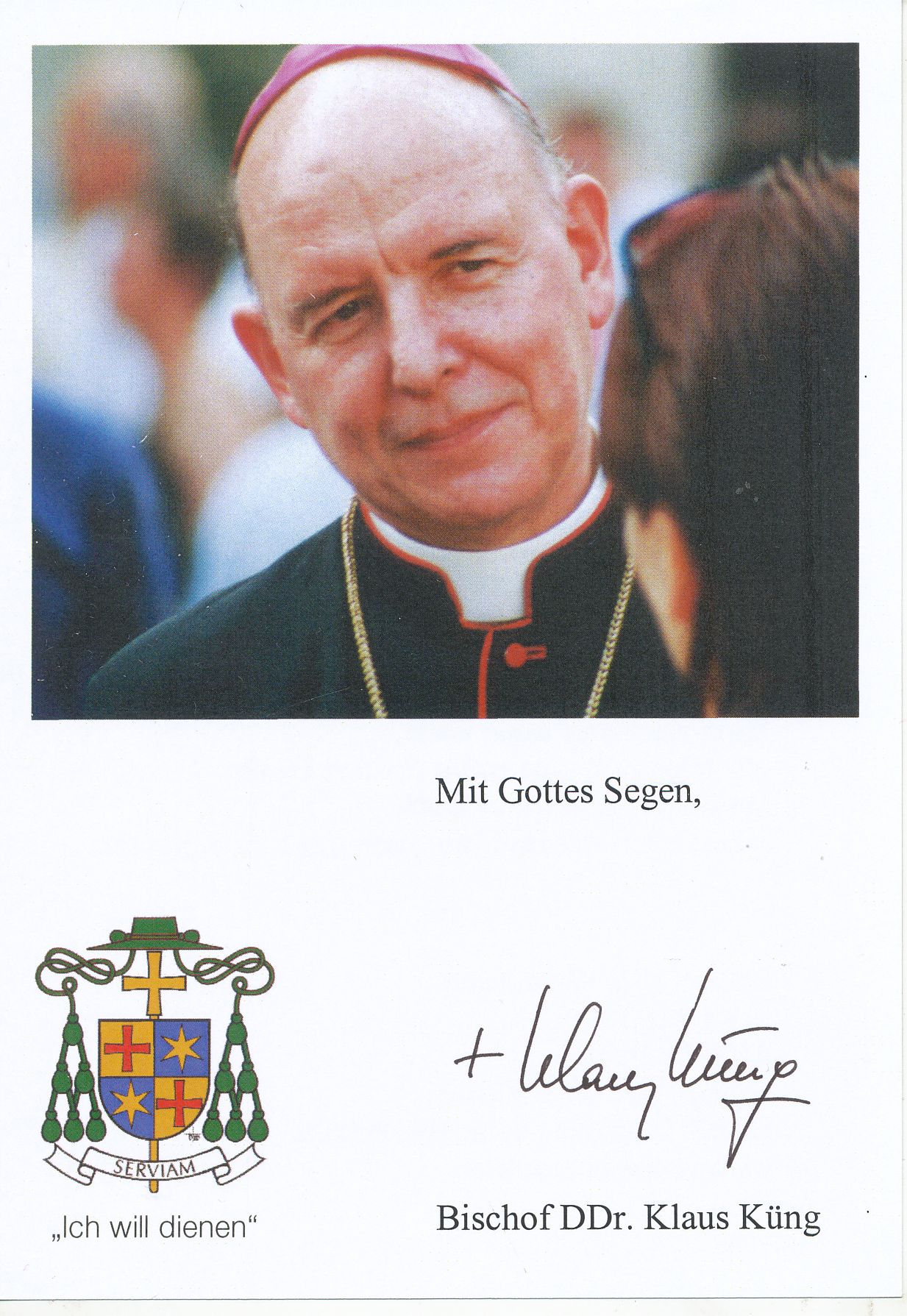 Kelocks Autogramme | Klaus Küng Bischof St.Pölten Kirche Autogrammkarte