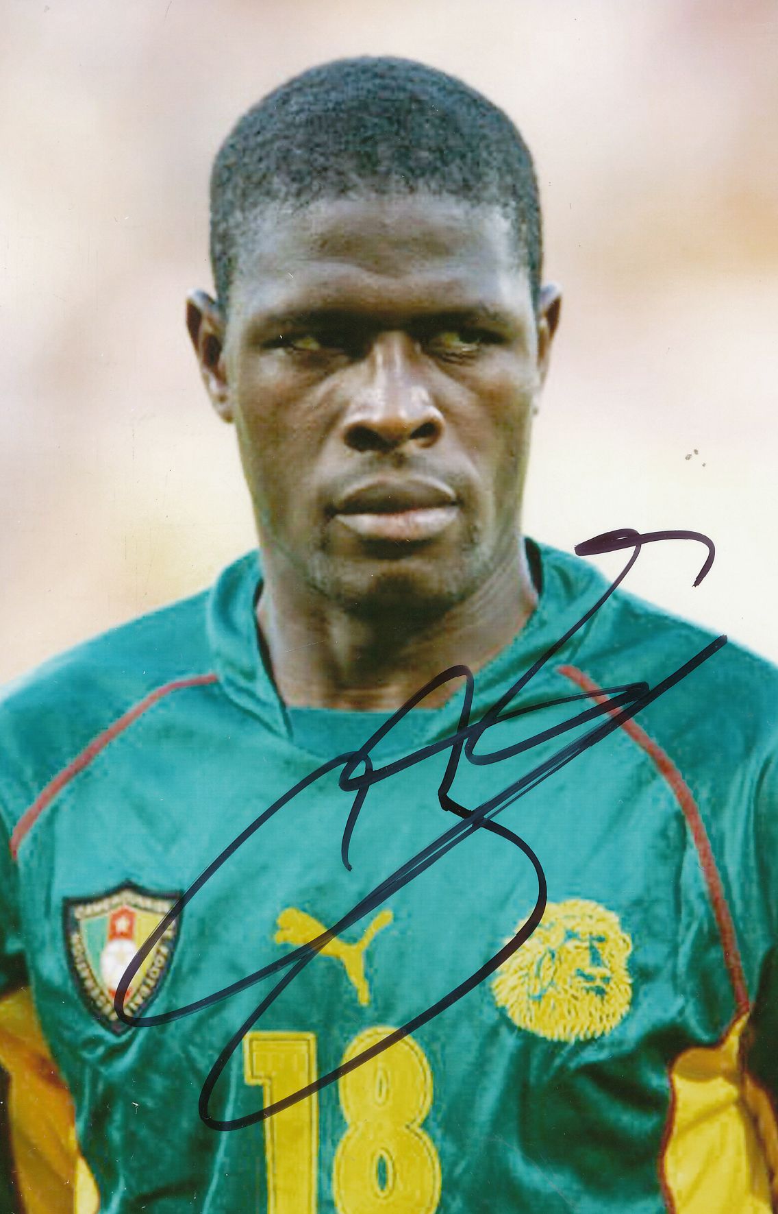 Kelocks Autogramme | Mo Idrissou Kamerun Fußball Autogramm Foto