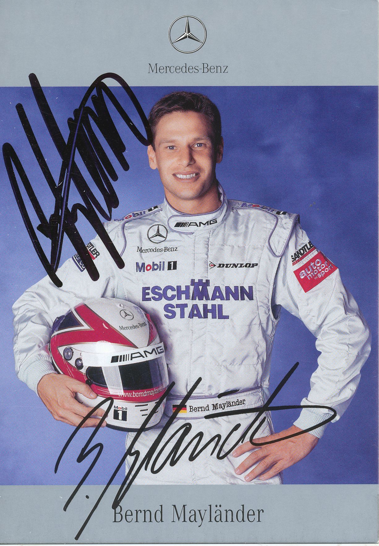 Bernd Mayländer  Mercedes  Auto Motorsport Autogrammkarte signiert  291700 