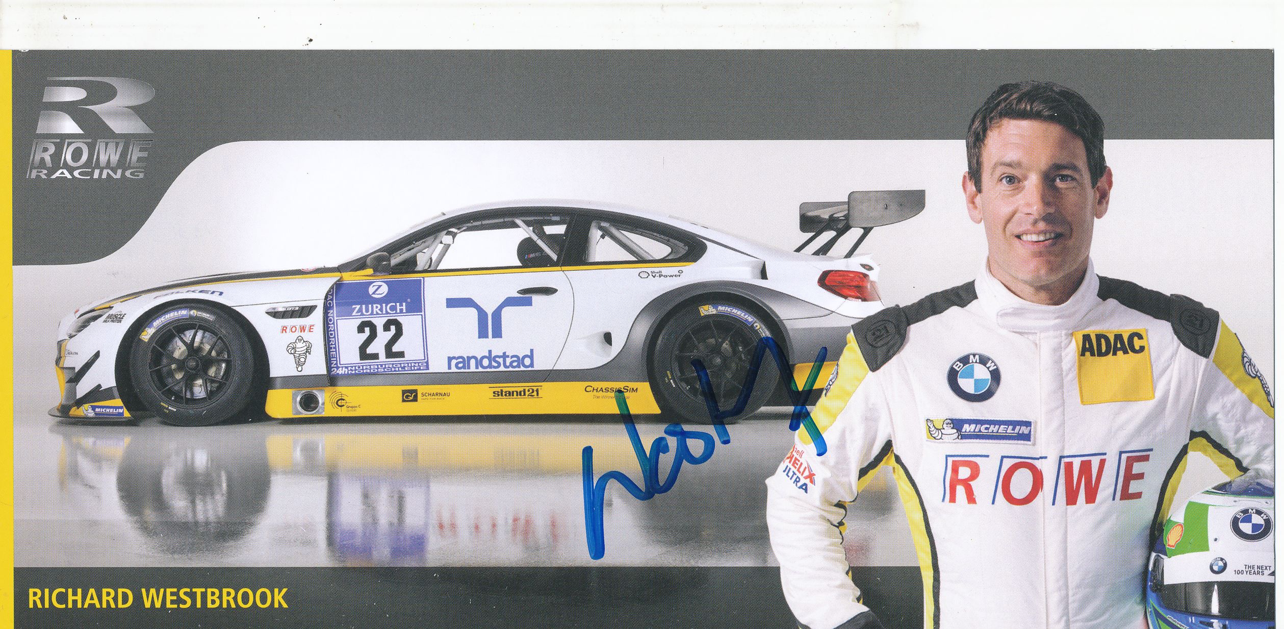 Richard Westbrook  BMW  Auto Motorsport Karte original signiert 289926