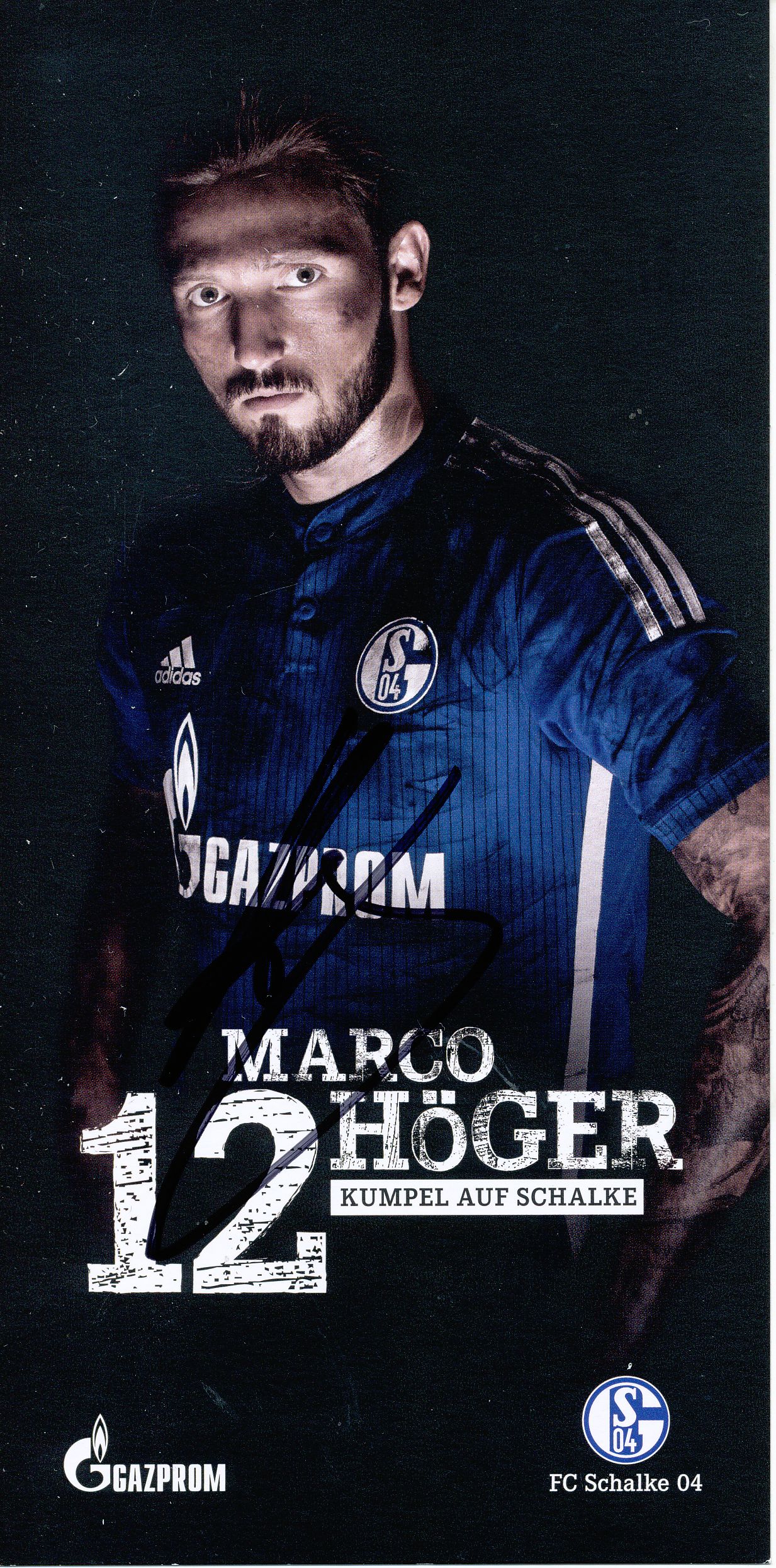 Original Autogrammkarte FC Schalke 04 Saison 2014/2015 Marco Höger 