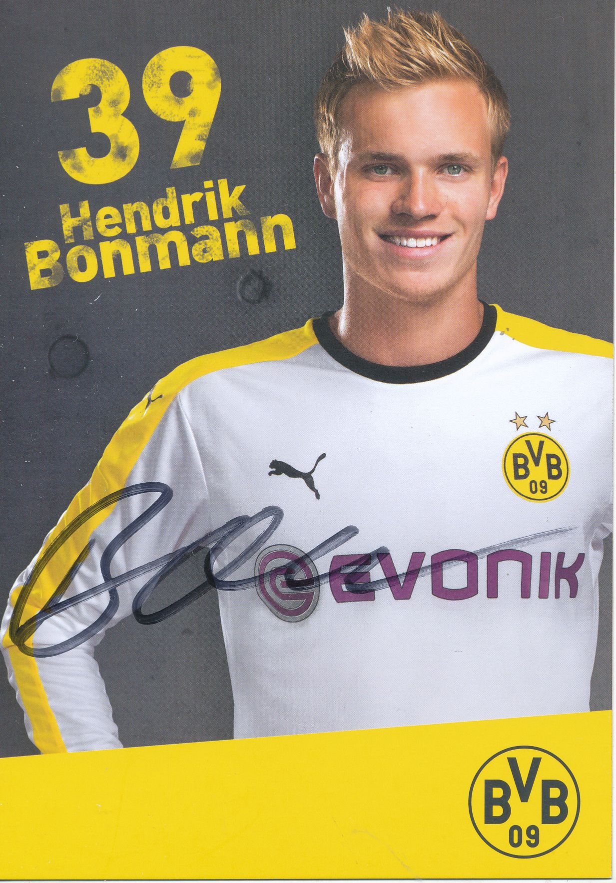 Hendrik Bonmann   Borussia Dortmund  2015/2016 Autogrammkarte signiert 274787 