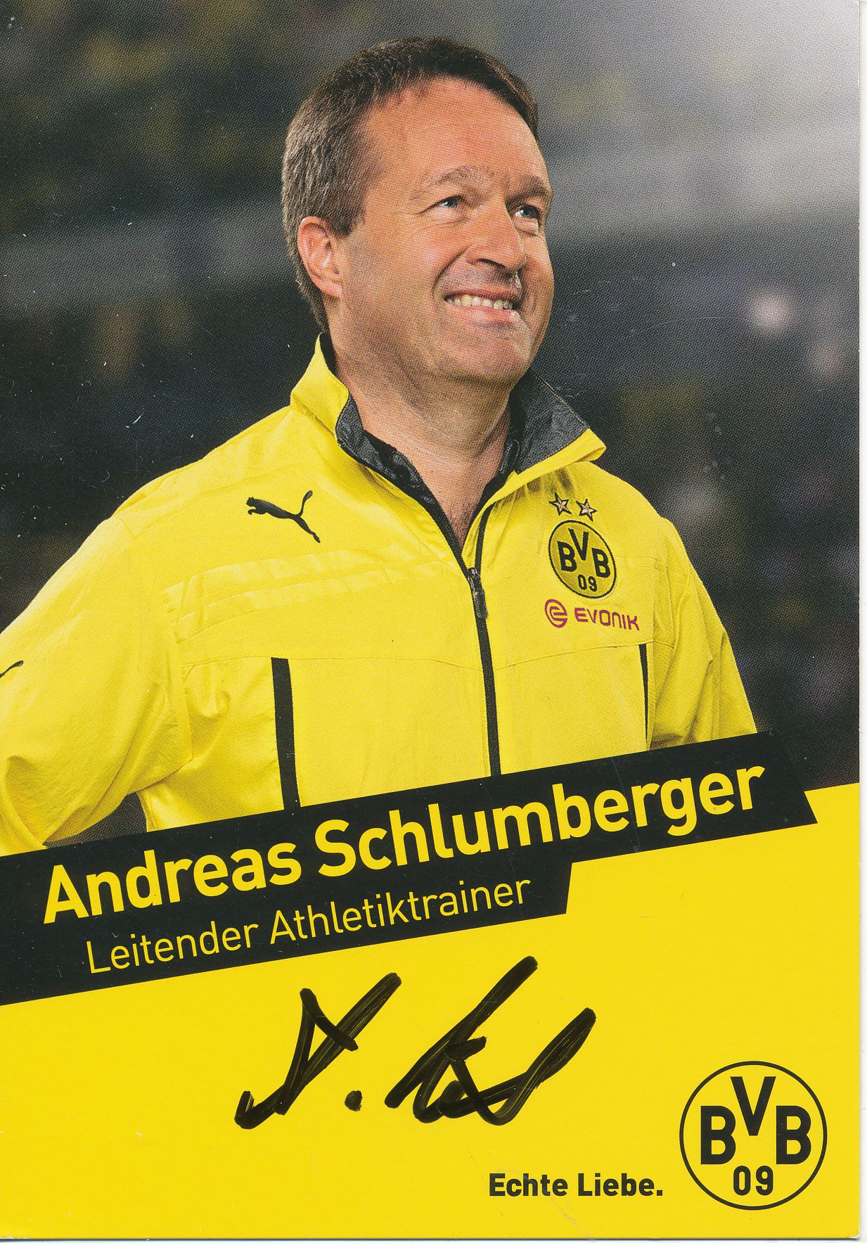 55414 Andreas Schlumberger Borussia Dortmund original signierte Autogrammkarte 