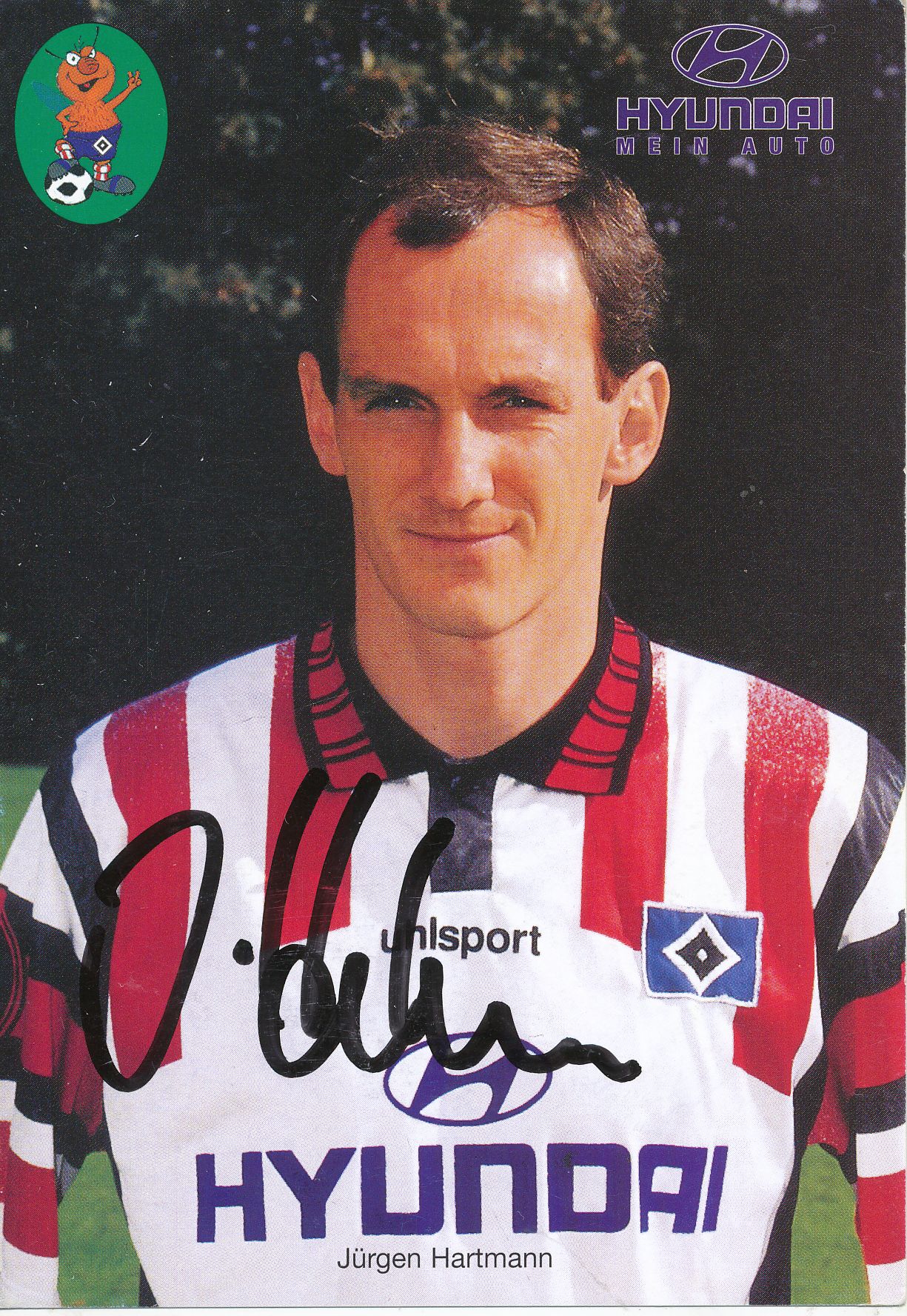 1995  Autogrammkarte signiert  278662 Jürgen Hartmann   Hamburger SV  1994