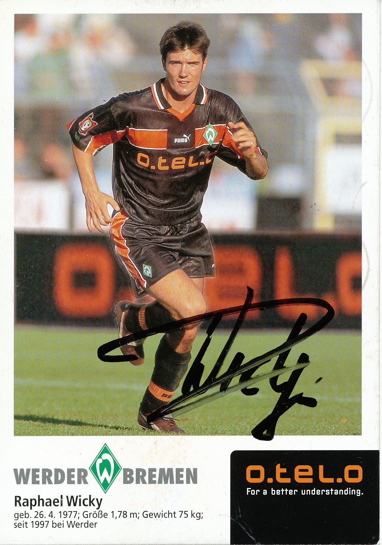 Raphael Wicky Autogrammkarte Hamburger SV 2006-07 Original Signiert+A 96010 