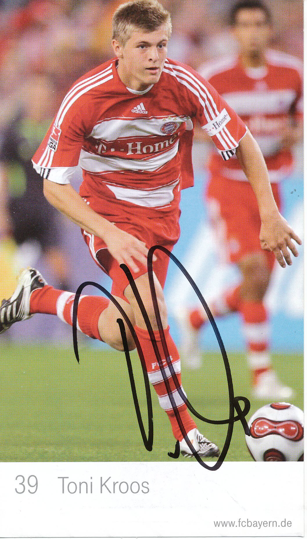 Toni Kroos Autogrammkarte Bayern München 2012-13 Original Signiert 
