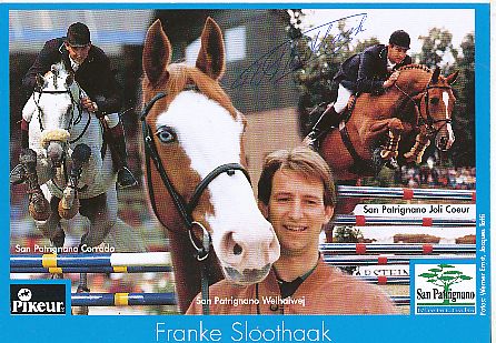 A 213036 Franke Sloothaak Autogrammkarte Original Signiert Reiten 