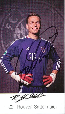 62134 Rouven Sattelmaier EX FC Bayern München original signierte Autogrammkarte 