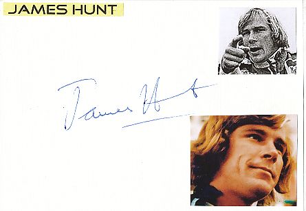 James Hunt +Autogramm++Formel 1 Weltmeister++ 