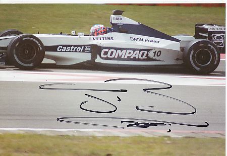 Jenson Button Autogrammkarte Formel 1 