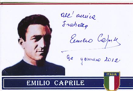 Kelocks Autogramme | Emilio Caprile † 2020 Italien WM 1950 Fußball  Autogramm Foto original signiert | online kaufen