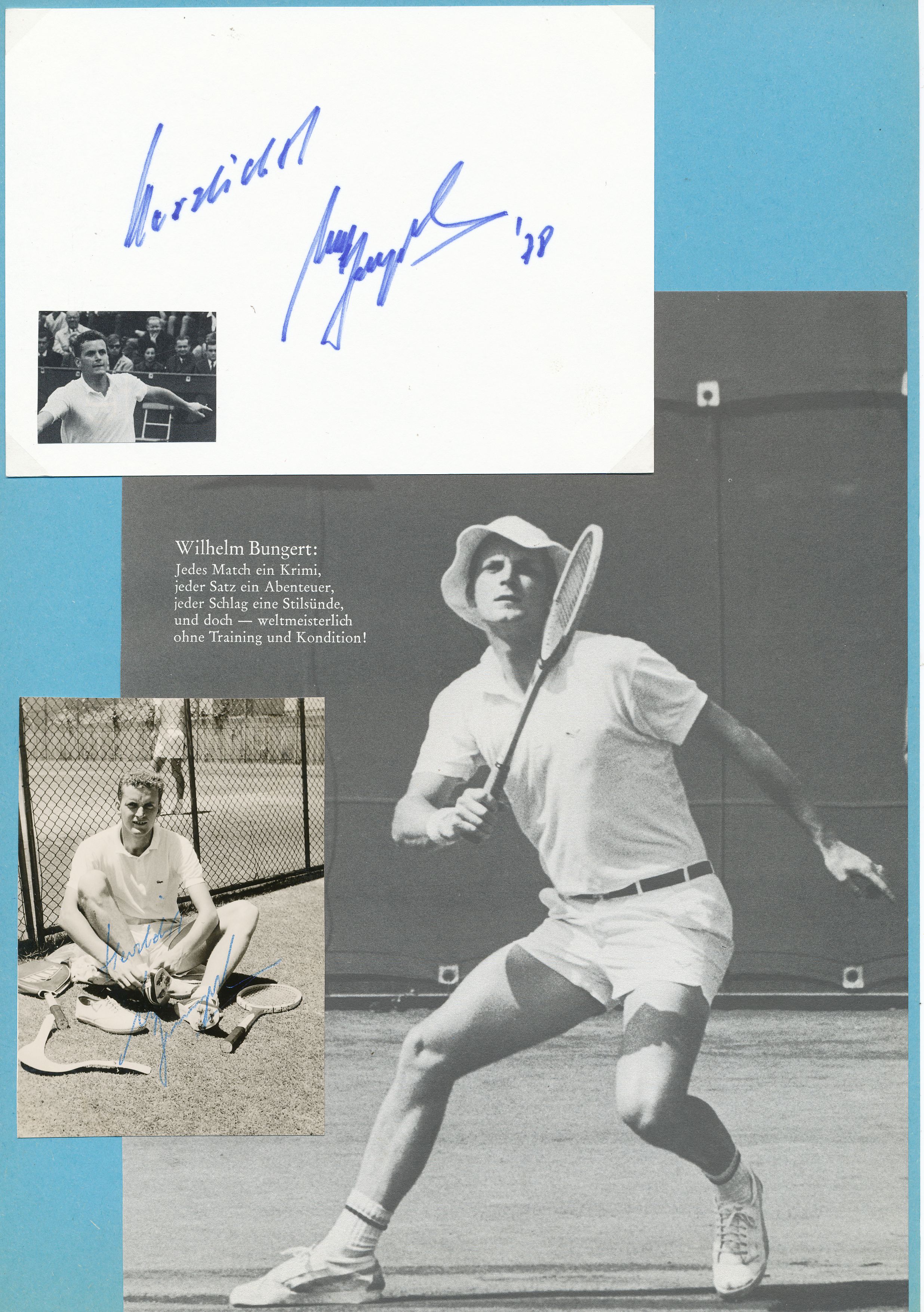 Wilhelm Bungert Autogrammkarte Original Signiert Tennis 